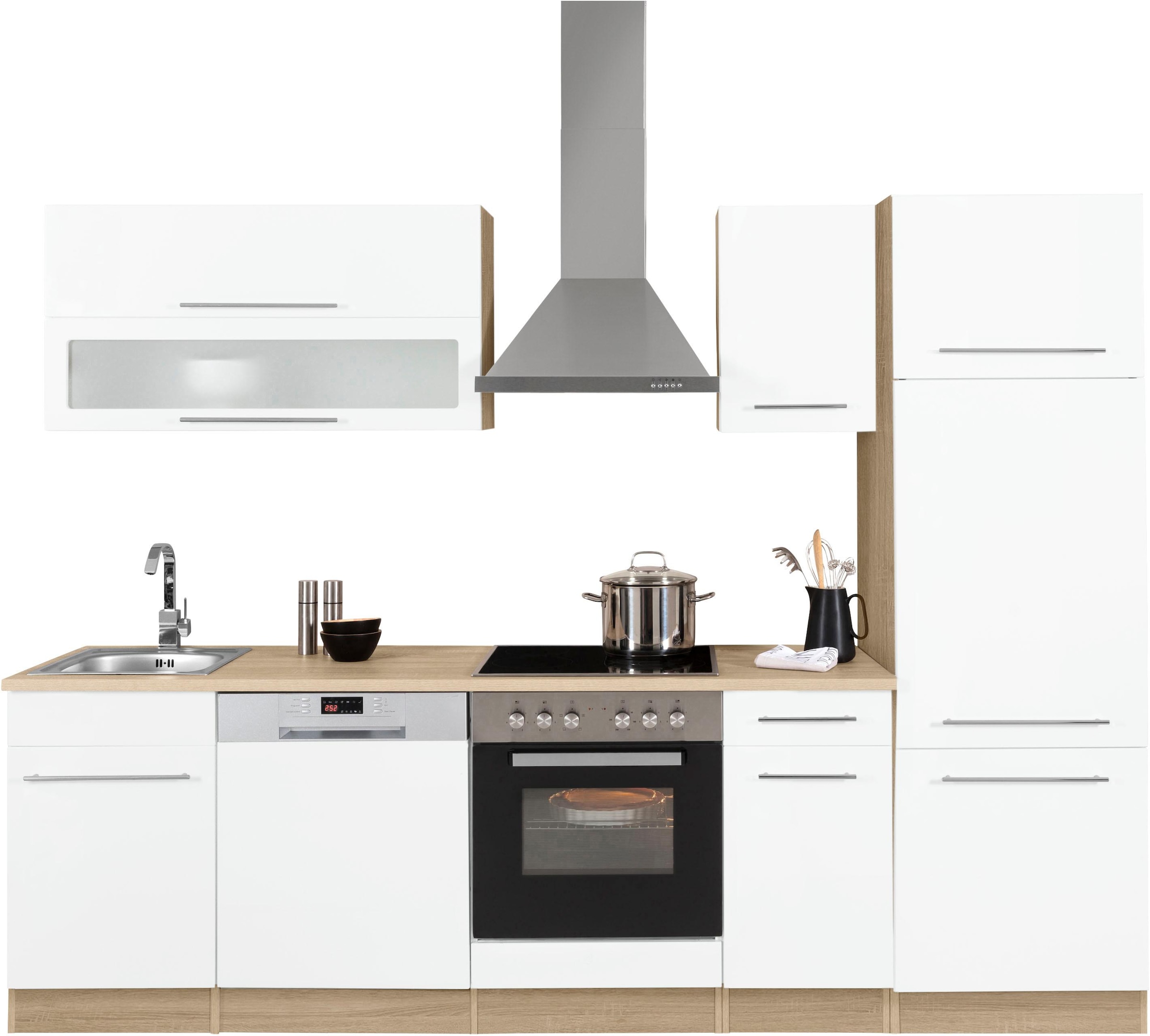 KOCHSTATION Küchenzeile »KS-Eton« ohne E-Geräte, Breite 270 cm