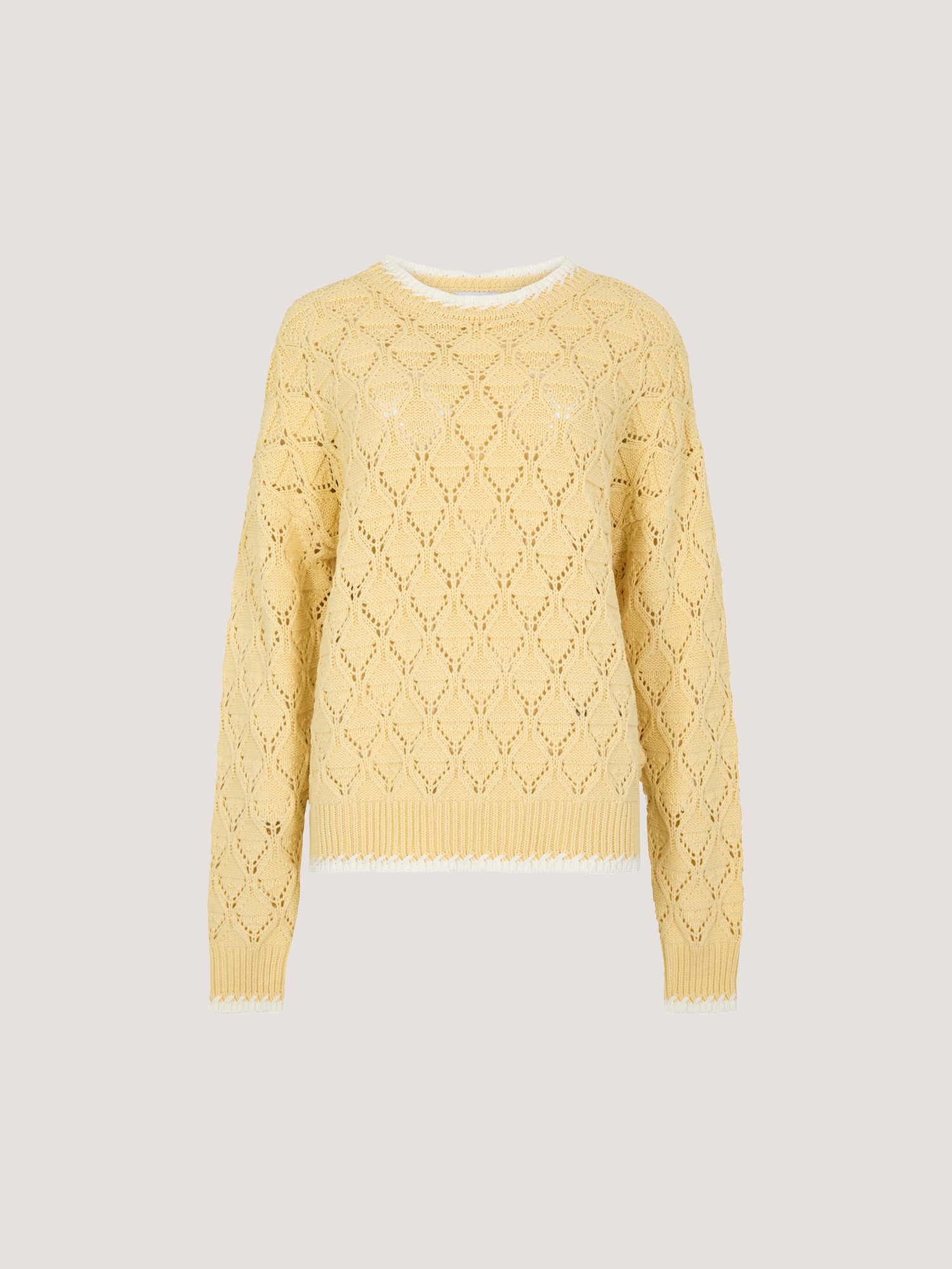 Apricot Strickpullover »Pullover aus Pointelle-Strick« mit Blanket-Stich