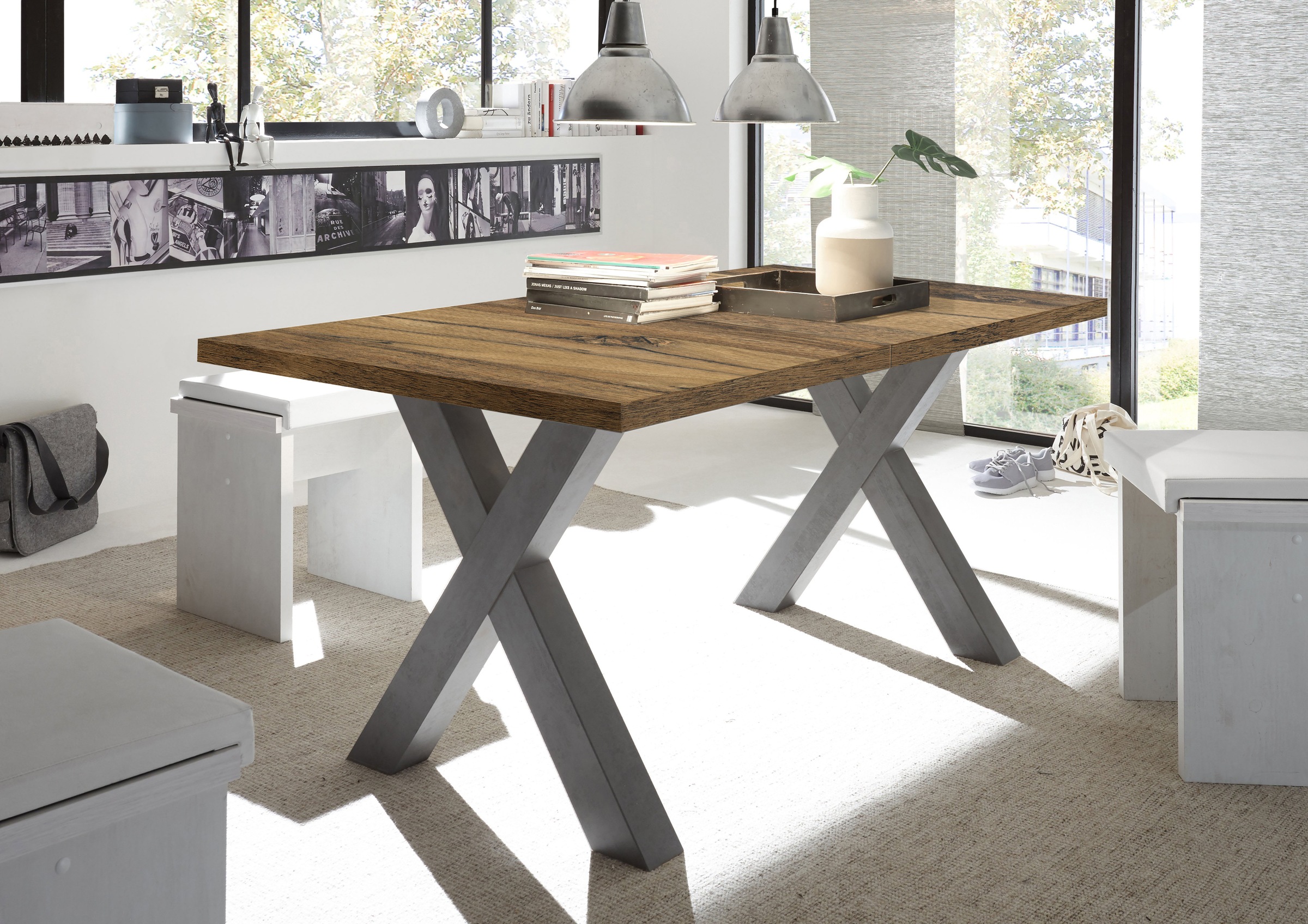 Mäusbacher Esstisch "Mister TOPSELLER", mit Auszug (160-210 cm), Gestell in günstig online kaufen