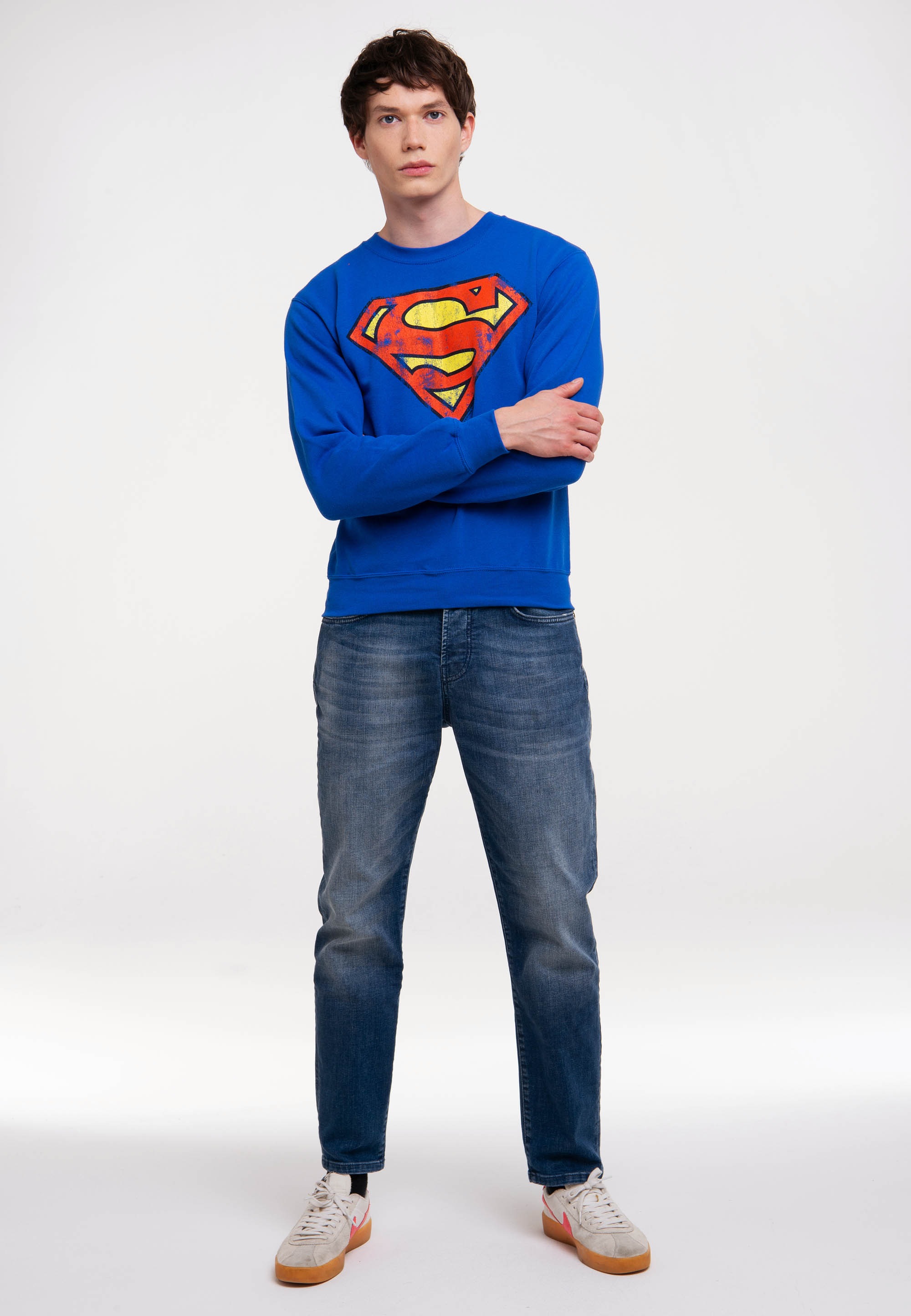 LOGOSHIRT Strickpullover "DC Comics", mit Superman-Logo günstig online kaufen