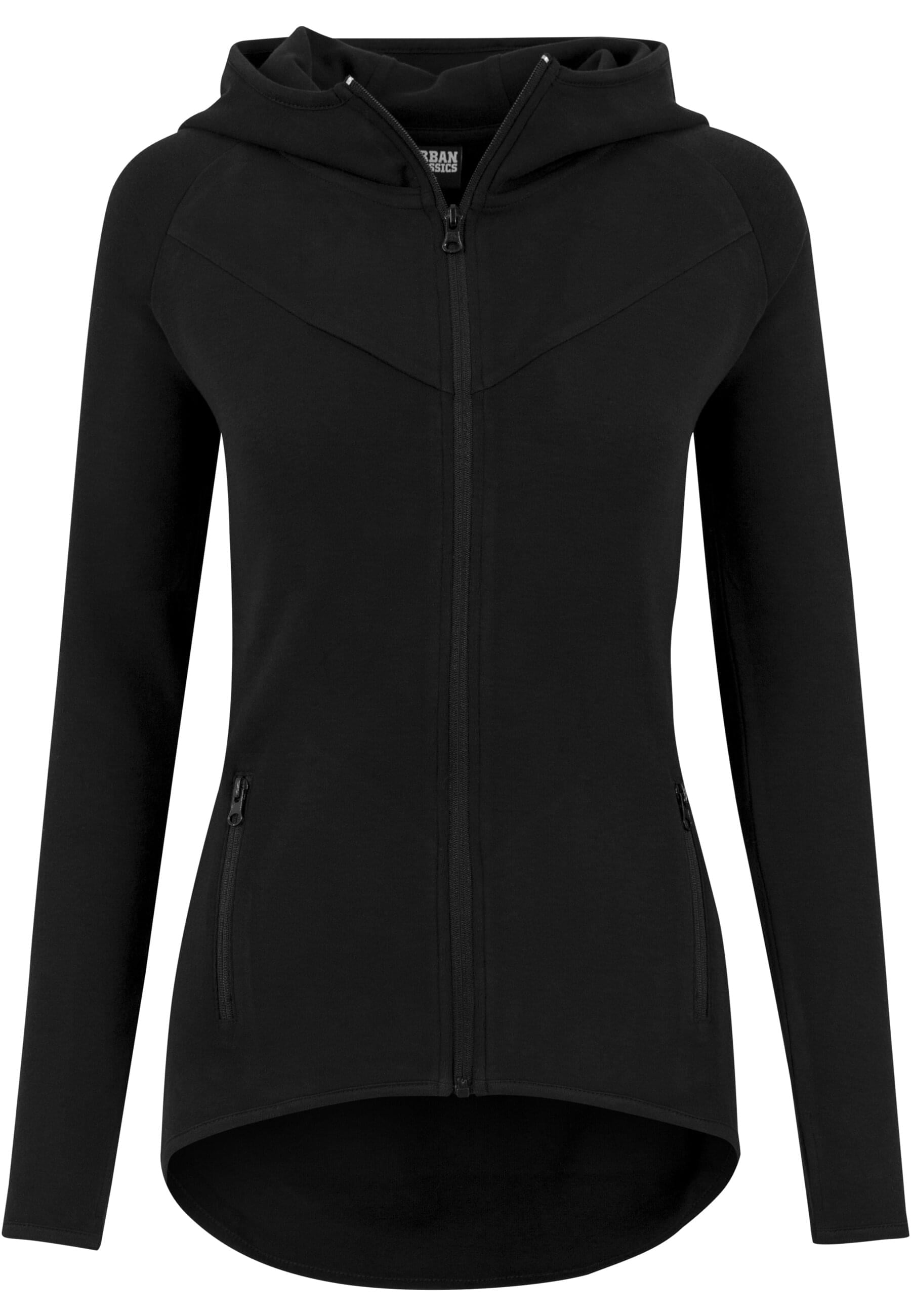 Sweatjacke »Urban Classics Damen Ladies Athletic Interlock Zip Hoody«