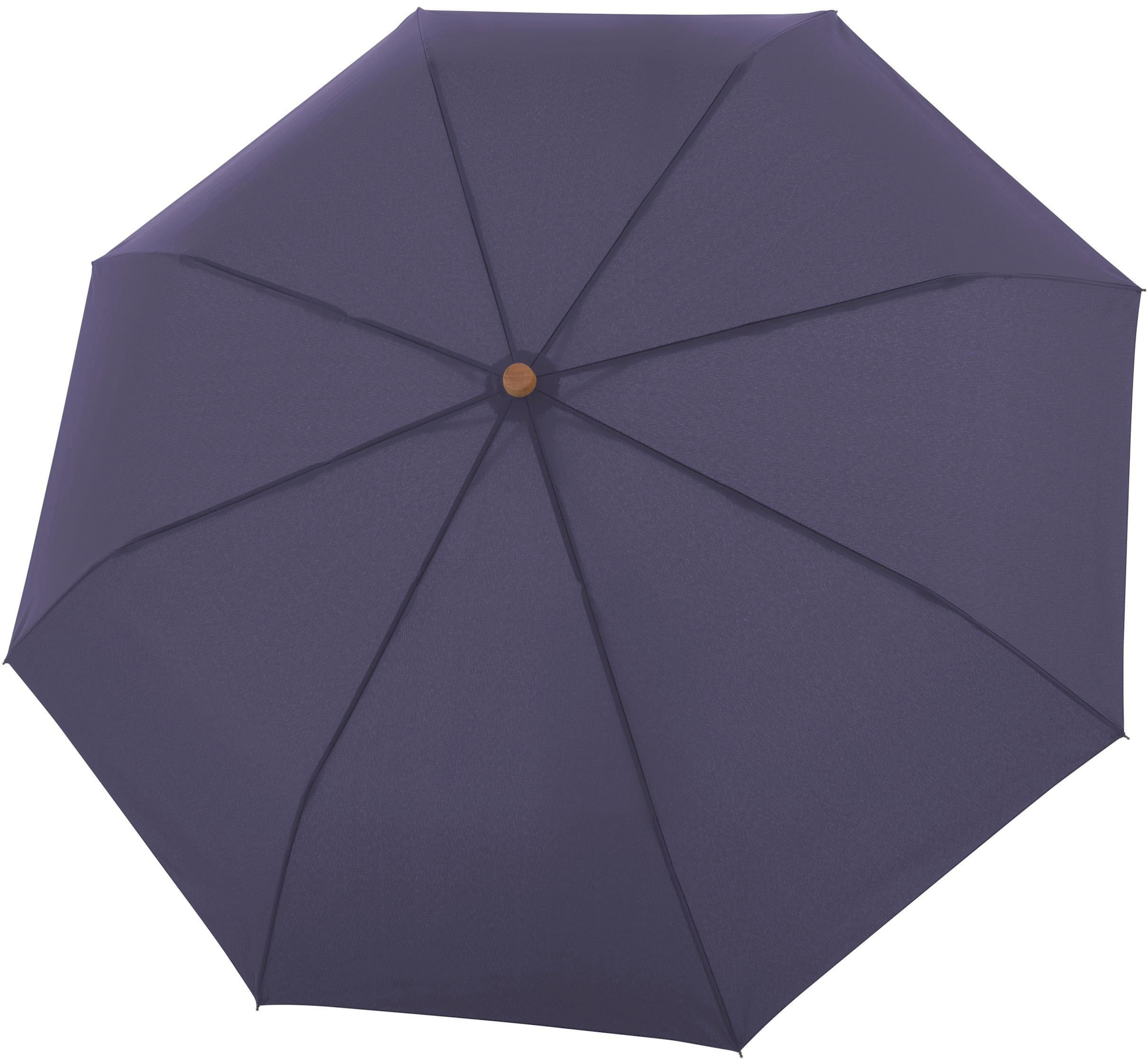 doppler® Taschenregenschirm »nature Mini uni, FSC®- mit - Griff | schützt aus perfect weltweit aus Wald bestellen Material purple«, BAUR recyceltem