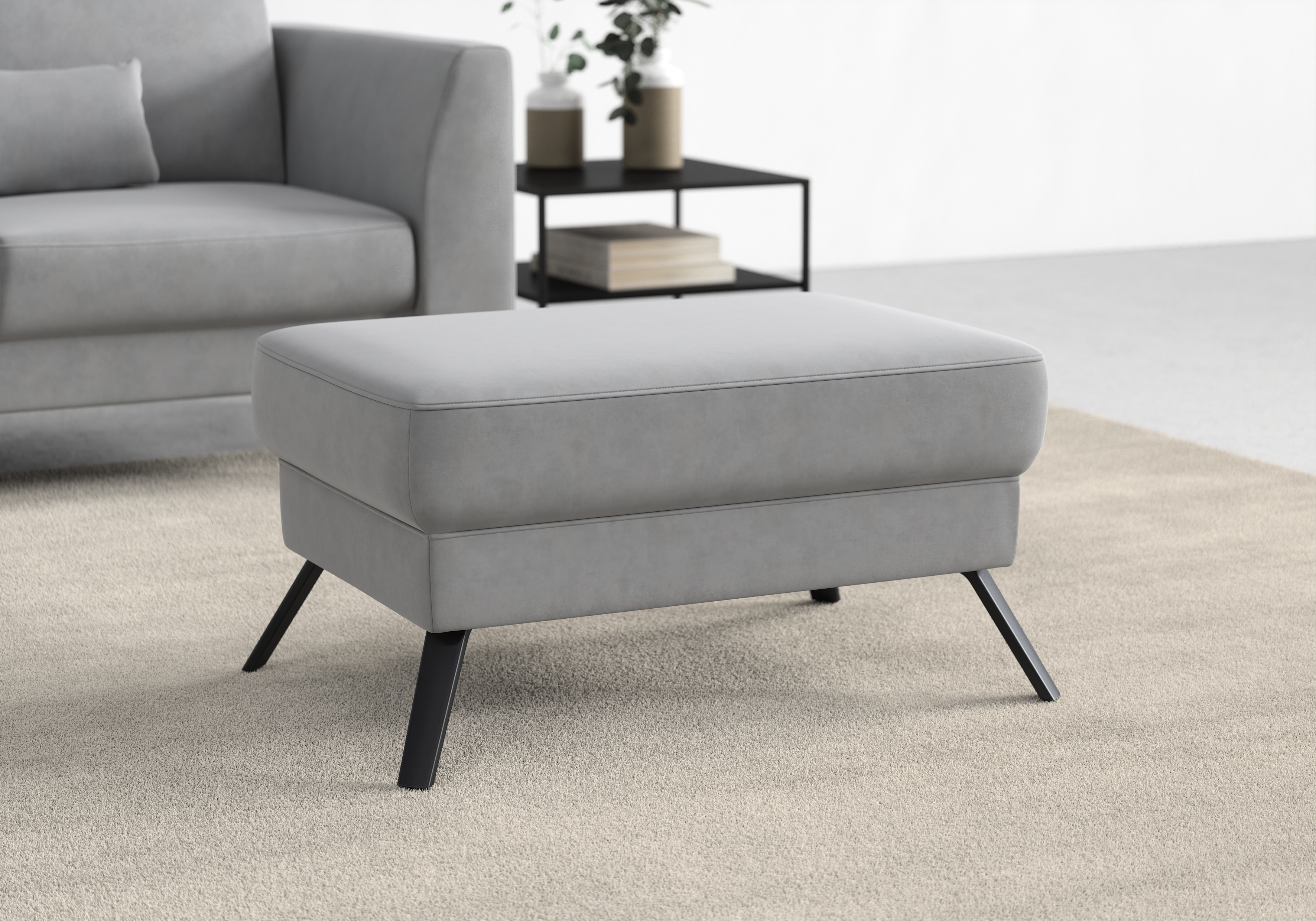 Pouf Sit & More Lindholm Gris Clair