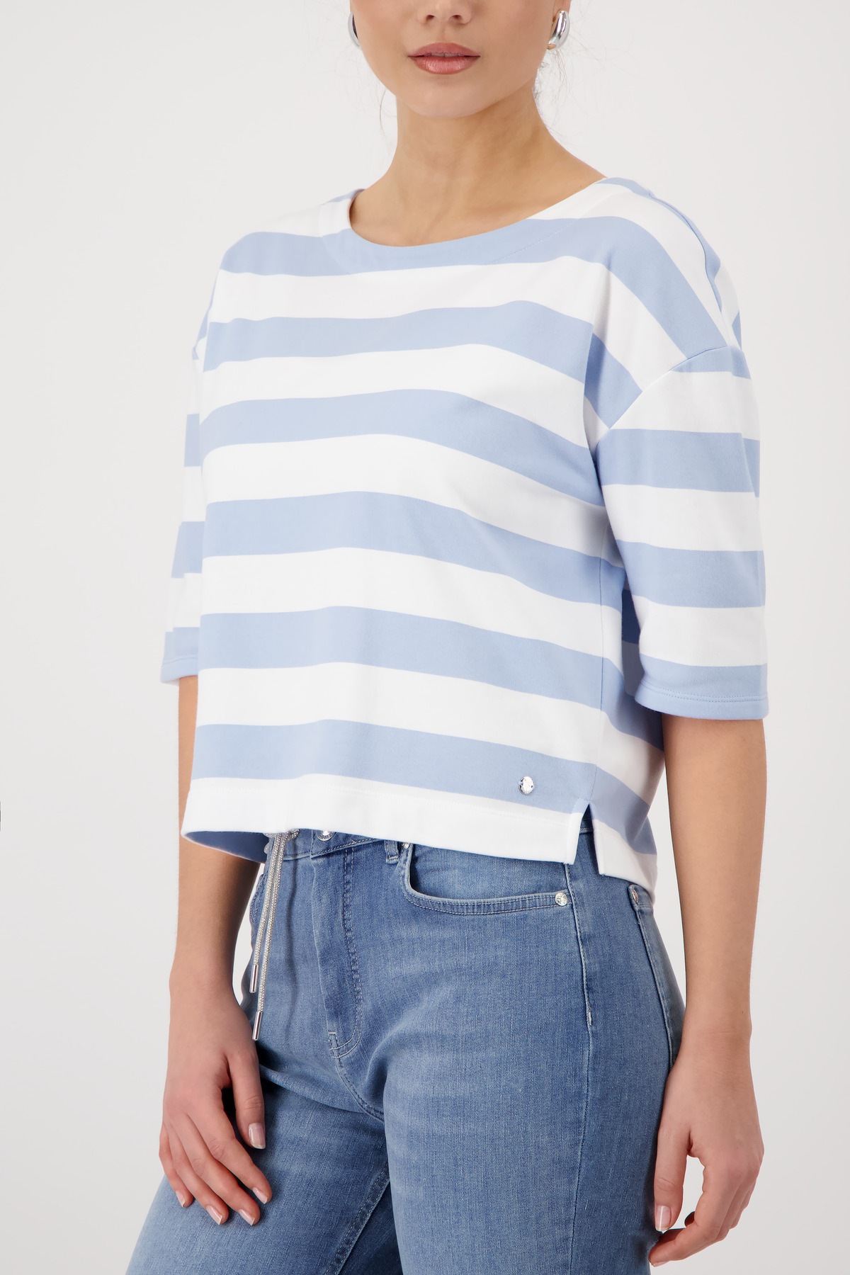 Monari Sweatshirt "Sweatshirt Basic Ringel", Regular fit mit Streifen günstig online kaufen