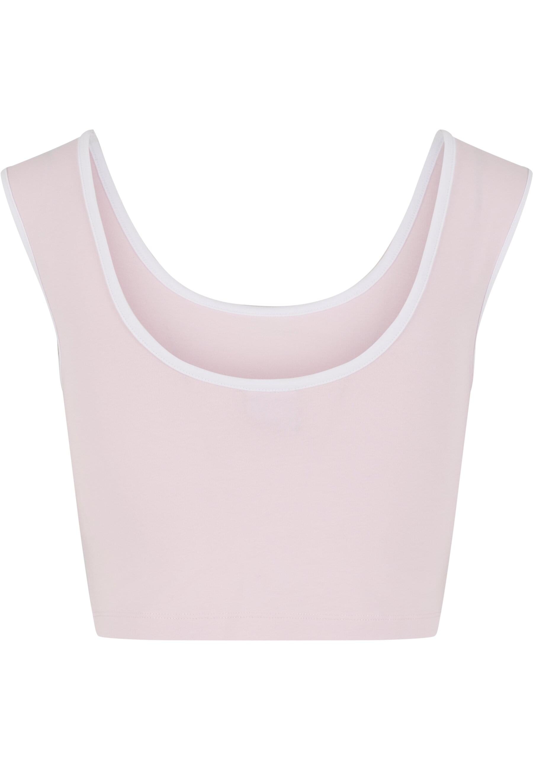 URBAN CLASSICS T-Shirt »Urban Classics Ladies Contrast Cropped Top«, (1 tlg.)