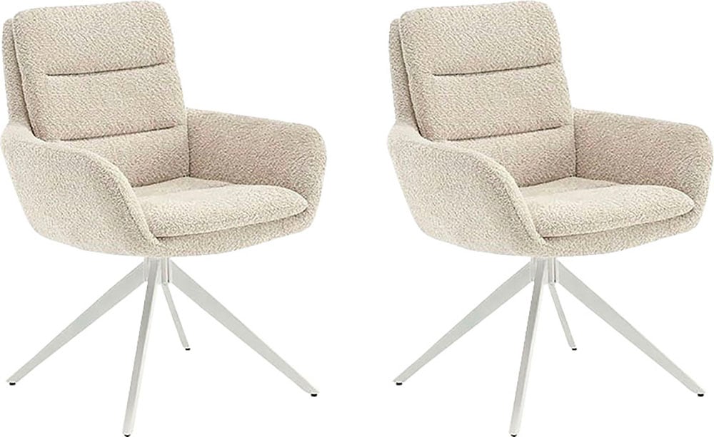 Home affaire Esszimmerstuhl "Taragona" (Set) 2 Stk. Boucle mit unterschiedl günstig online kaufen