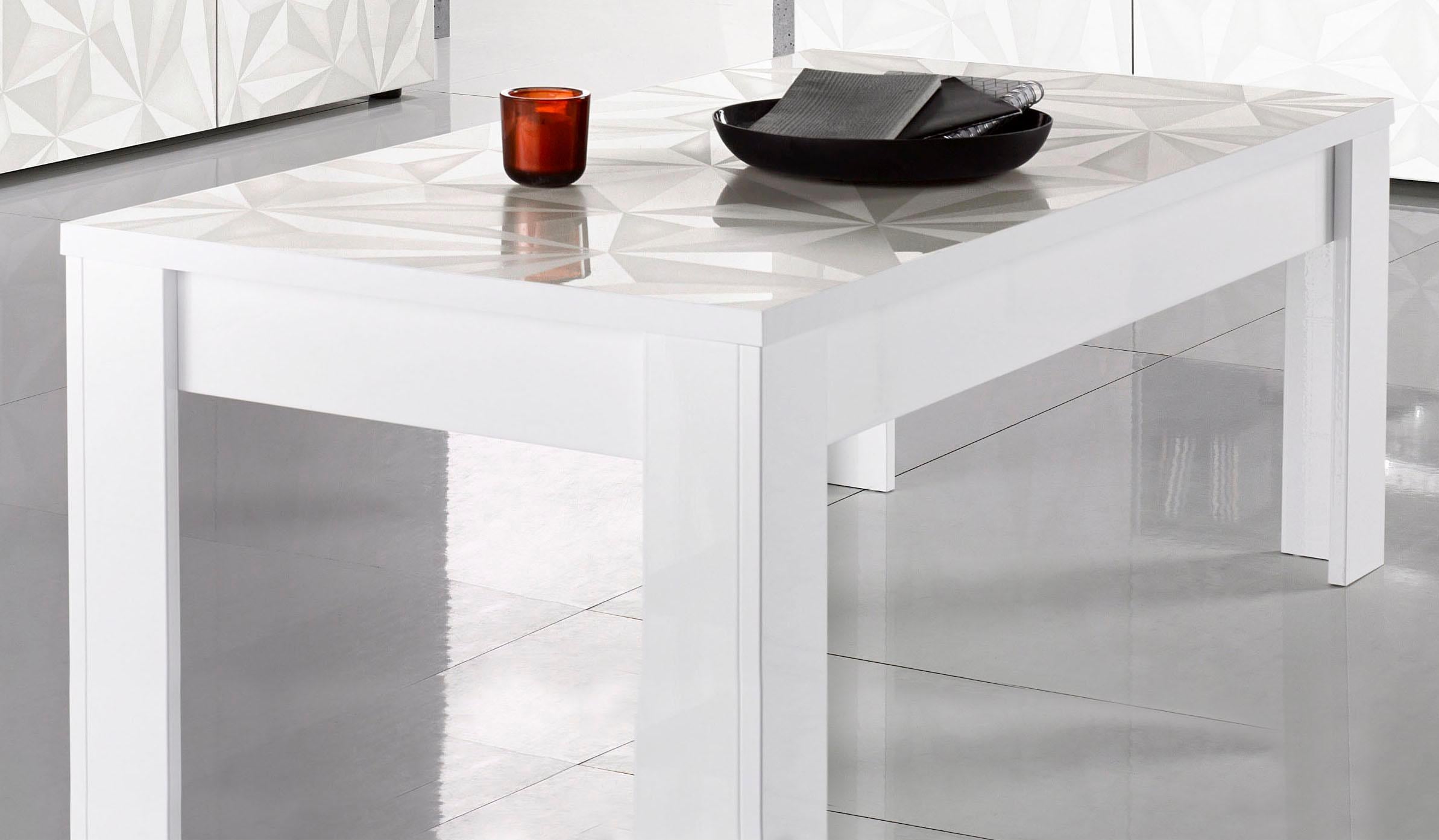 INOSIGN Couchtisch "Prisma 122x65 cm, Wohnzimmertisch mit Winkelfuß" Sofati günstig online kaufen