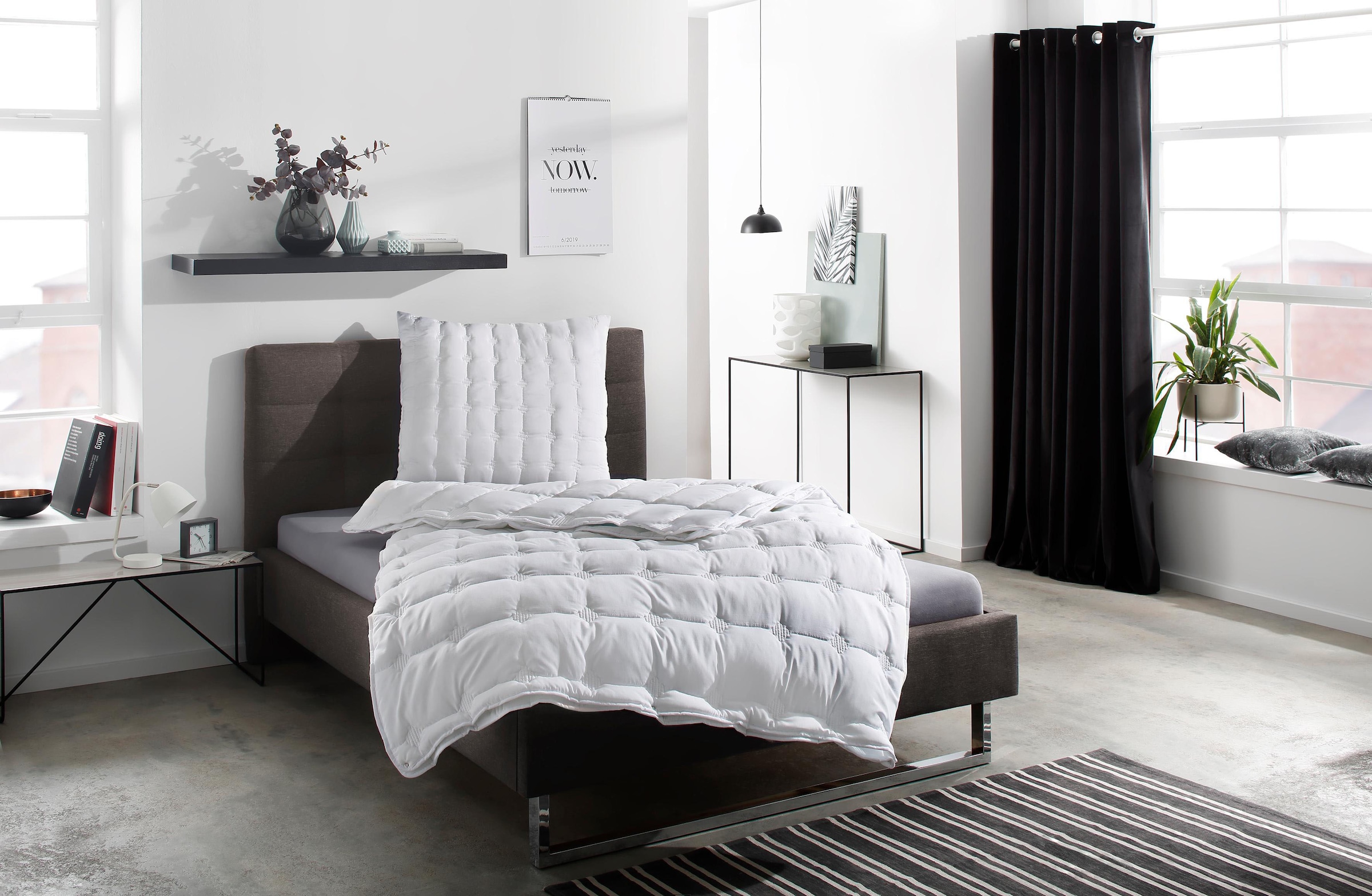 Beco Steppbett + Kopfkissen "Medibett Cotton Soft, Allergiker geeignet (Hau günstig online kaufen