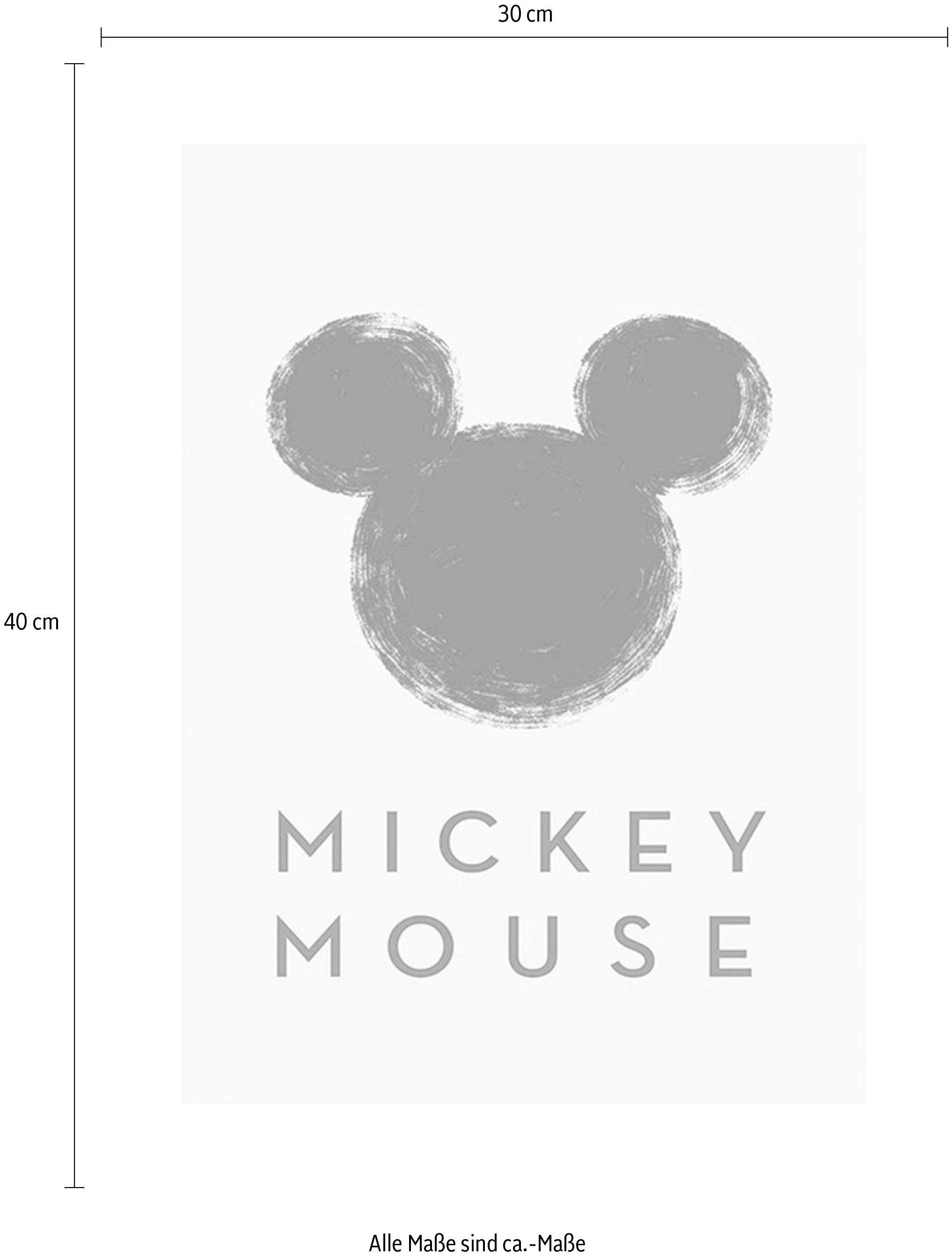 Komar Bild »Mickey Mouse Silhouette«, Disney, (1 St.), Wandbild zur Dekoration im Kinderzimmer - ohne Rahmen