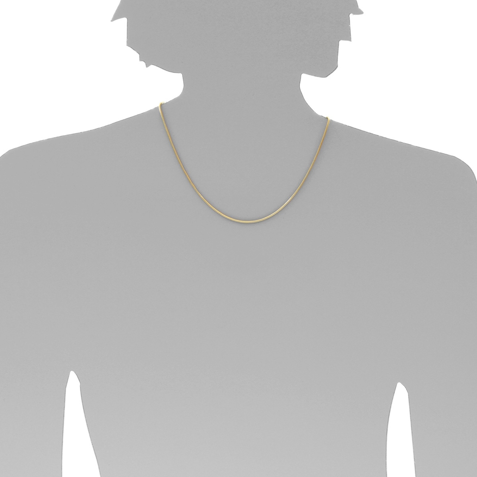 OSTSEE-SCHMUCK Goldkette »- Schlange 1,6 mm - Gold 333/000 -,«
