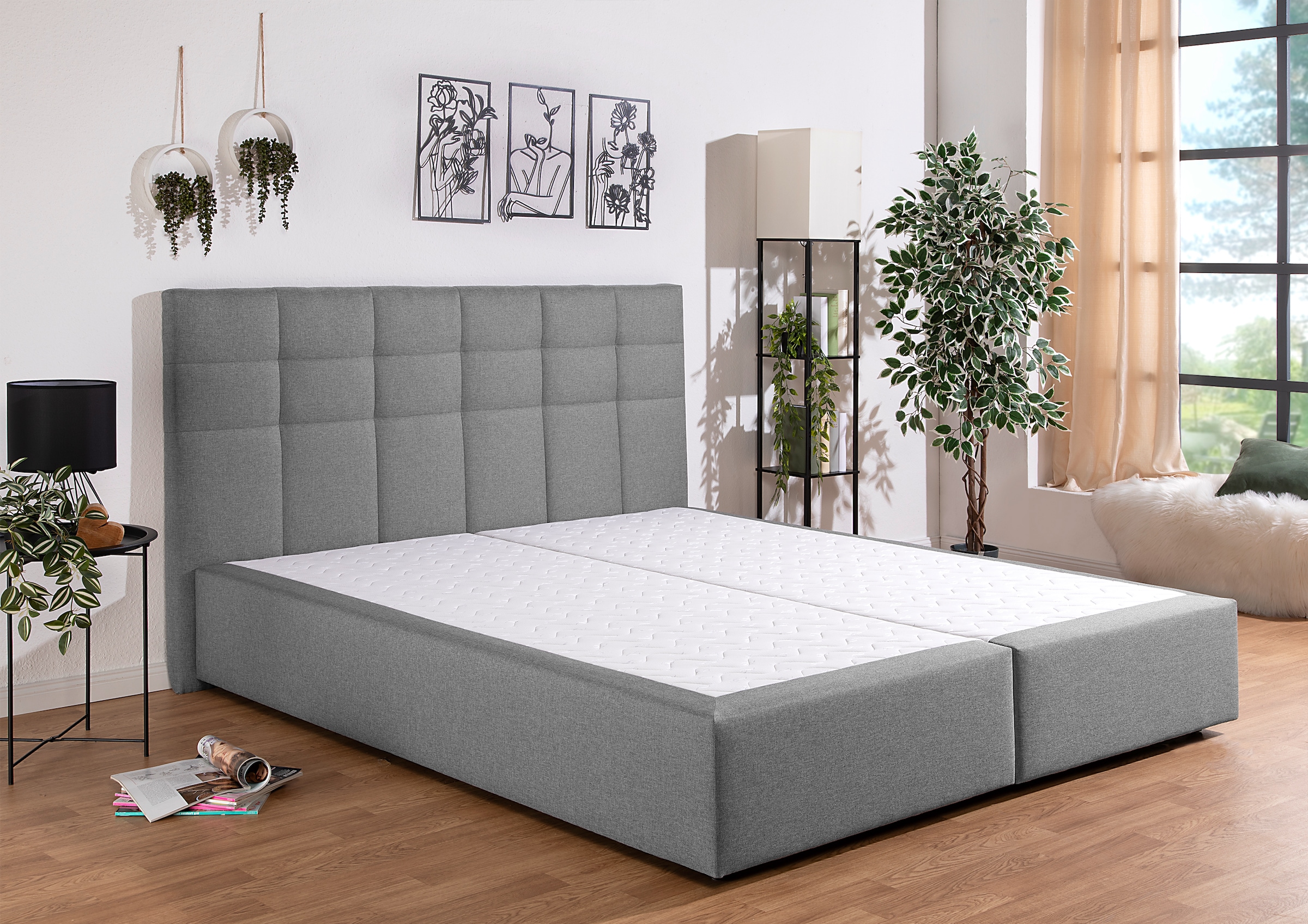 INOSIGN Boxbett »Ovalo« wahlweise mit Bettkasten, in H2, H3 & H4 erhältilich