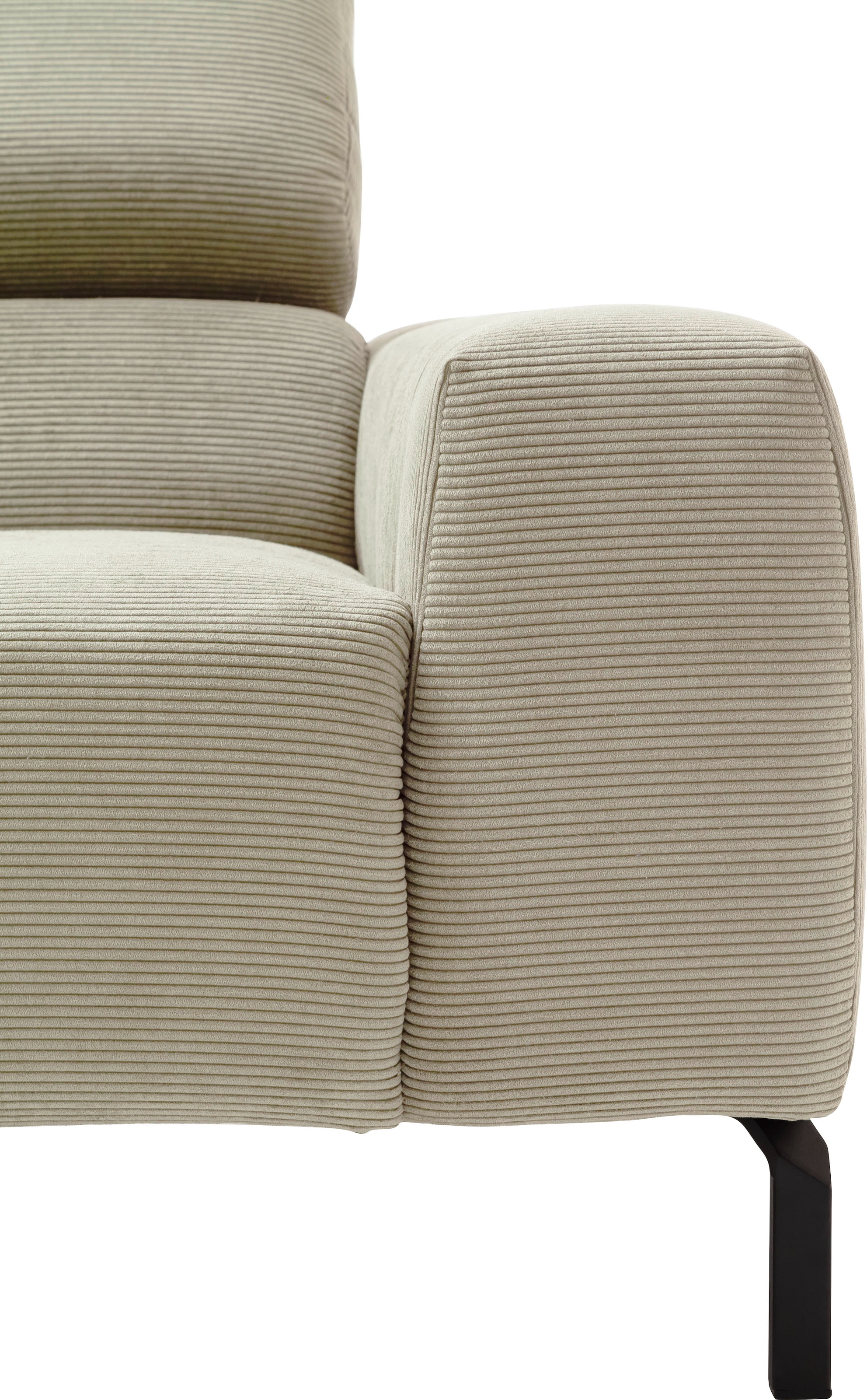 Places of Style Ecksofa »Cleveland, L-Form, incl. Kopfteilverstellung, Breite 276 cm«, wahlweise elektrischer Sitzvorzug