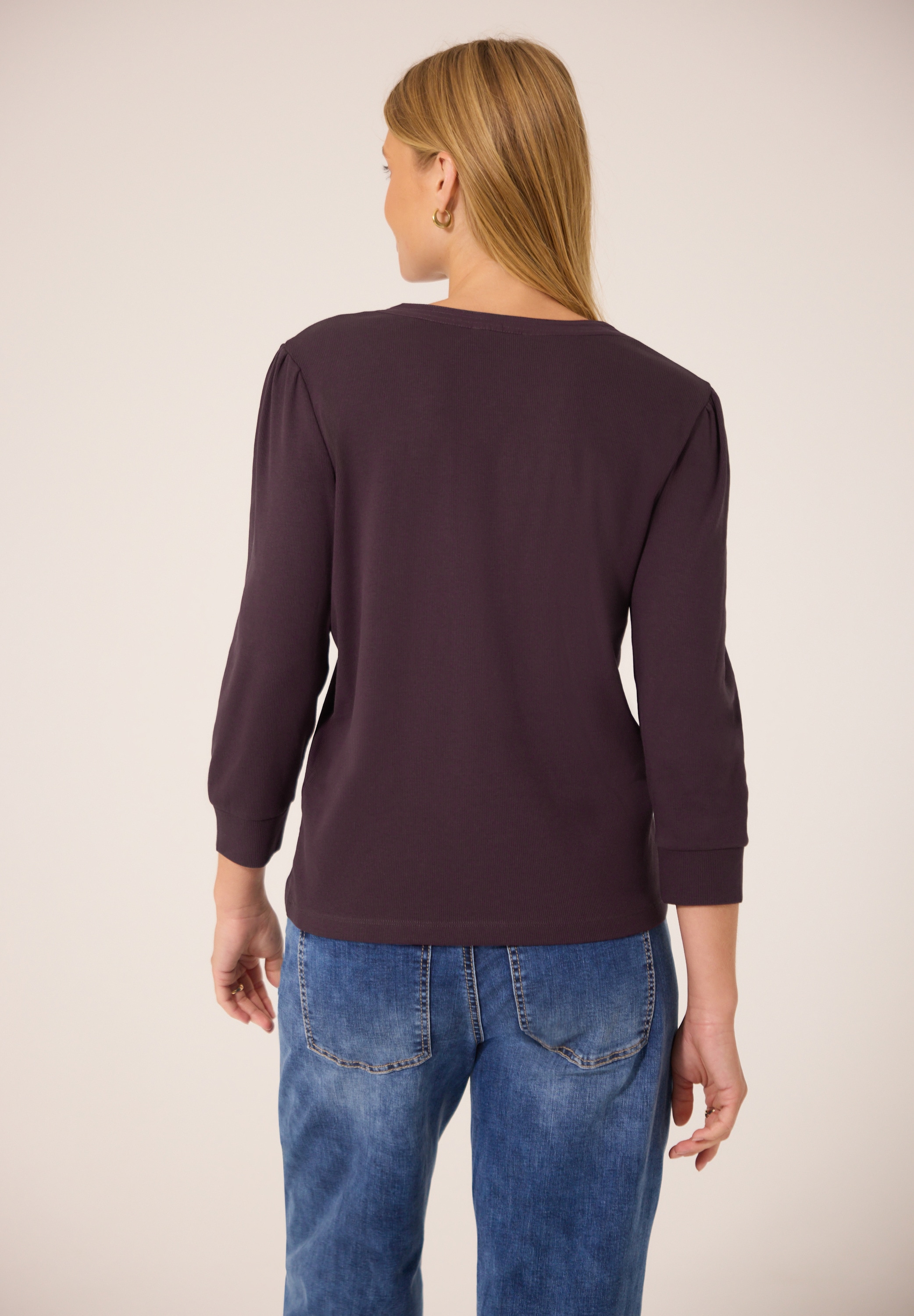 STREET ONE STUDIO 3/4-Arm-Shirt mit Knopfleiste