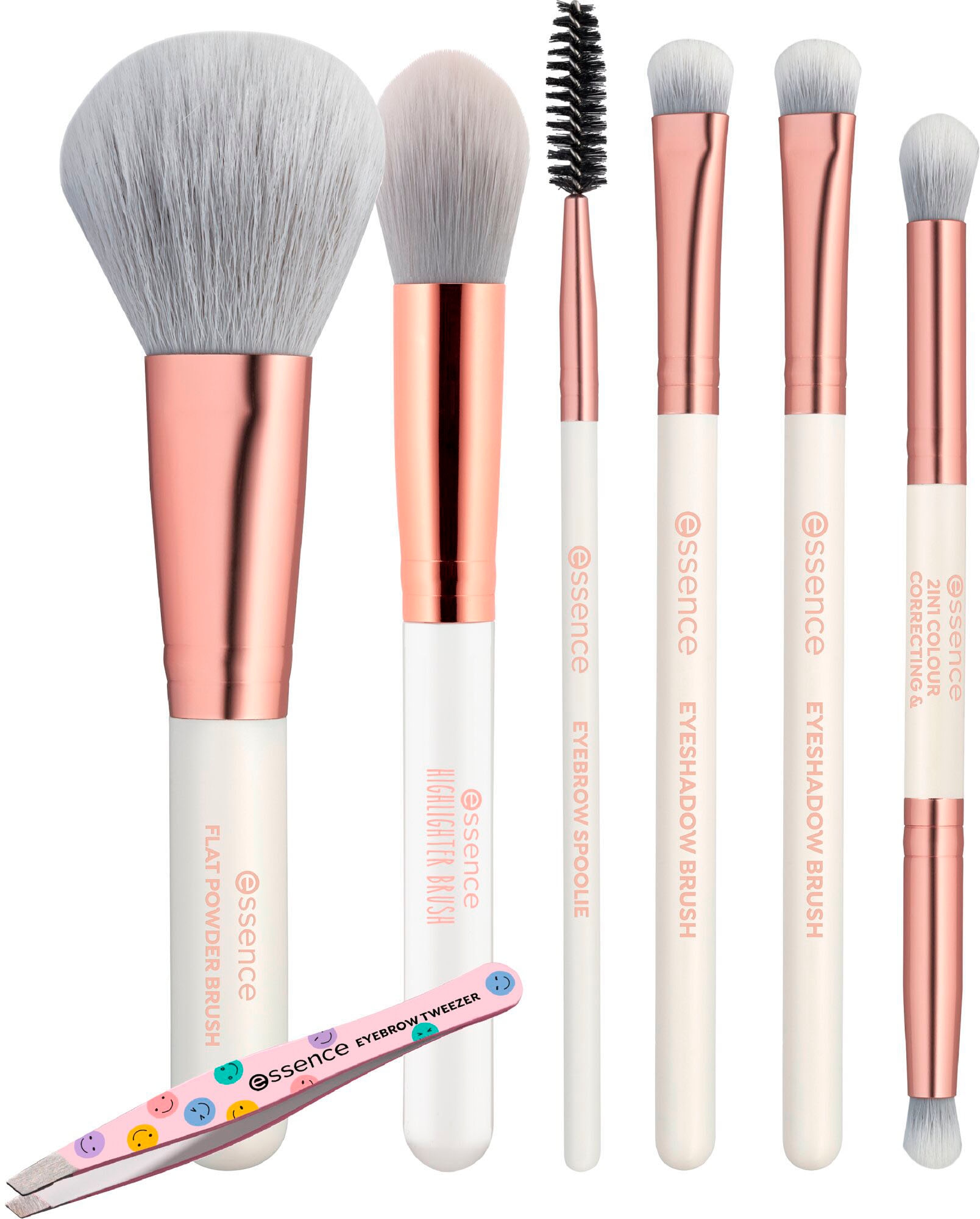 Essence Kosmetikpinsel-Set »Happy brushes to you! brush set«, (Set, 7 tlg.)