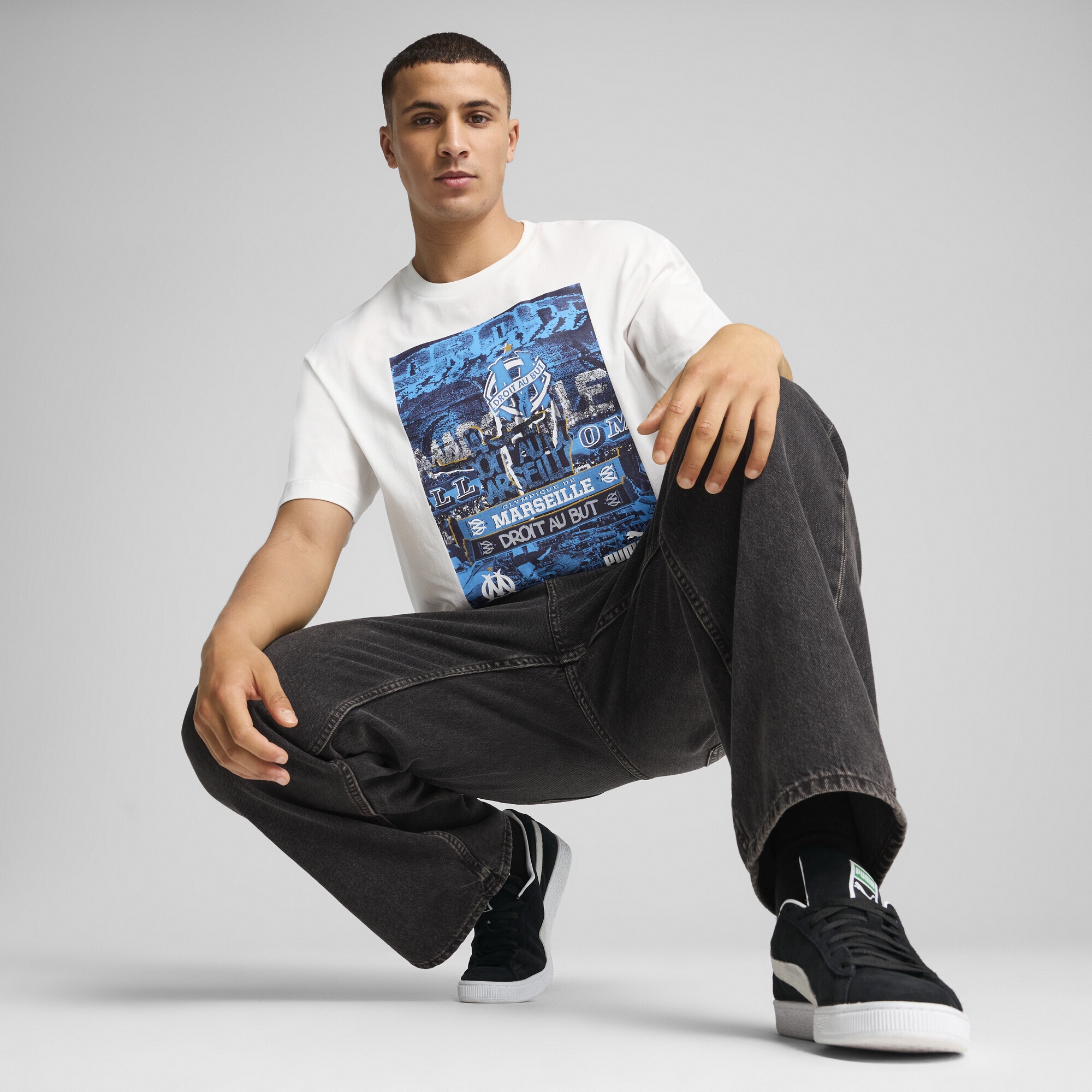 PUMA T-Shirt »Olympique de Marseille ftblNRGY+ T-Shirt Herren«
