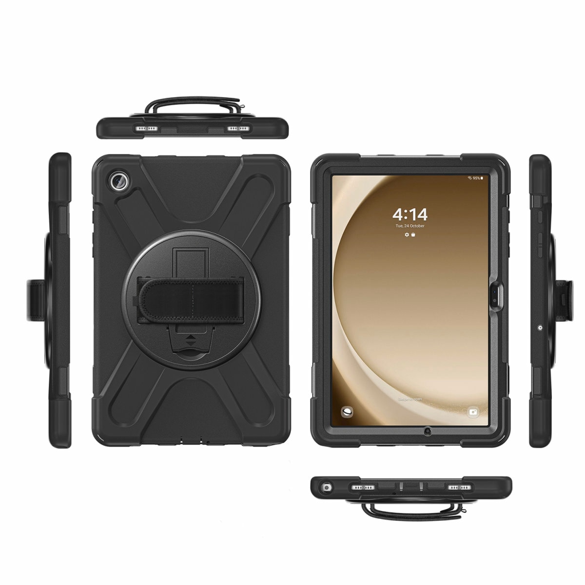 4smarts Tablet-Hülle »Rugged Case Grip für Samsung Galaxy Tab A9+«, Samsung Galaxy Tab A9+, Backcover, Schutzhülle, Schutz, Sturzschutz, stoßfest