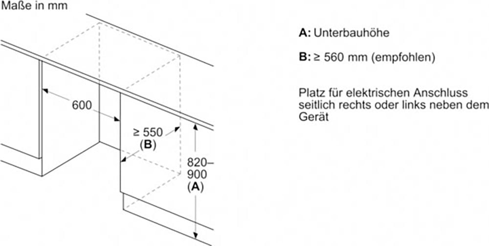 Constructa Einbaukühlschrank »CK202VFD0«, CK202VFD0, 82 cm hoch, 59,8 cm breit