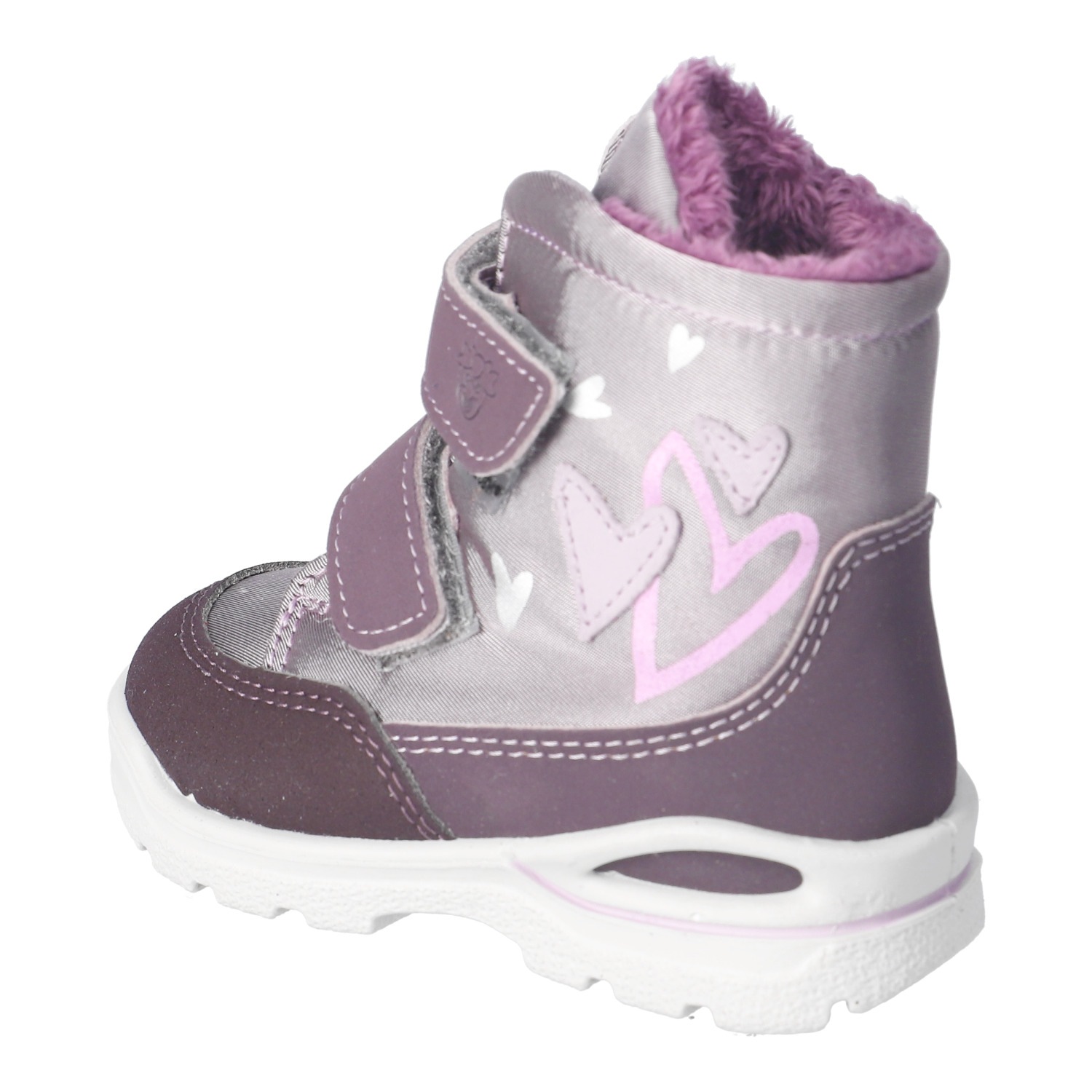 PEPINO by RICOSTA Winterboots »MELINA, WMS: mittel«  Klettboots mit Herzchen-Applikation, Größenschablone zum Download