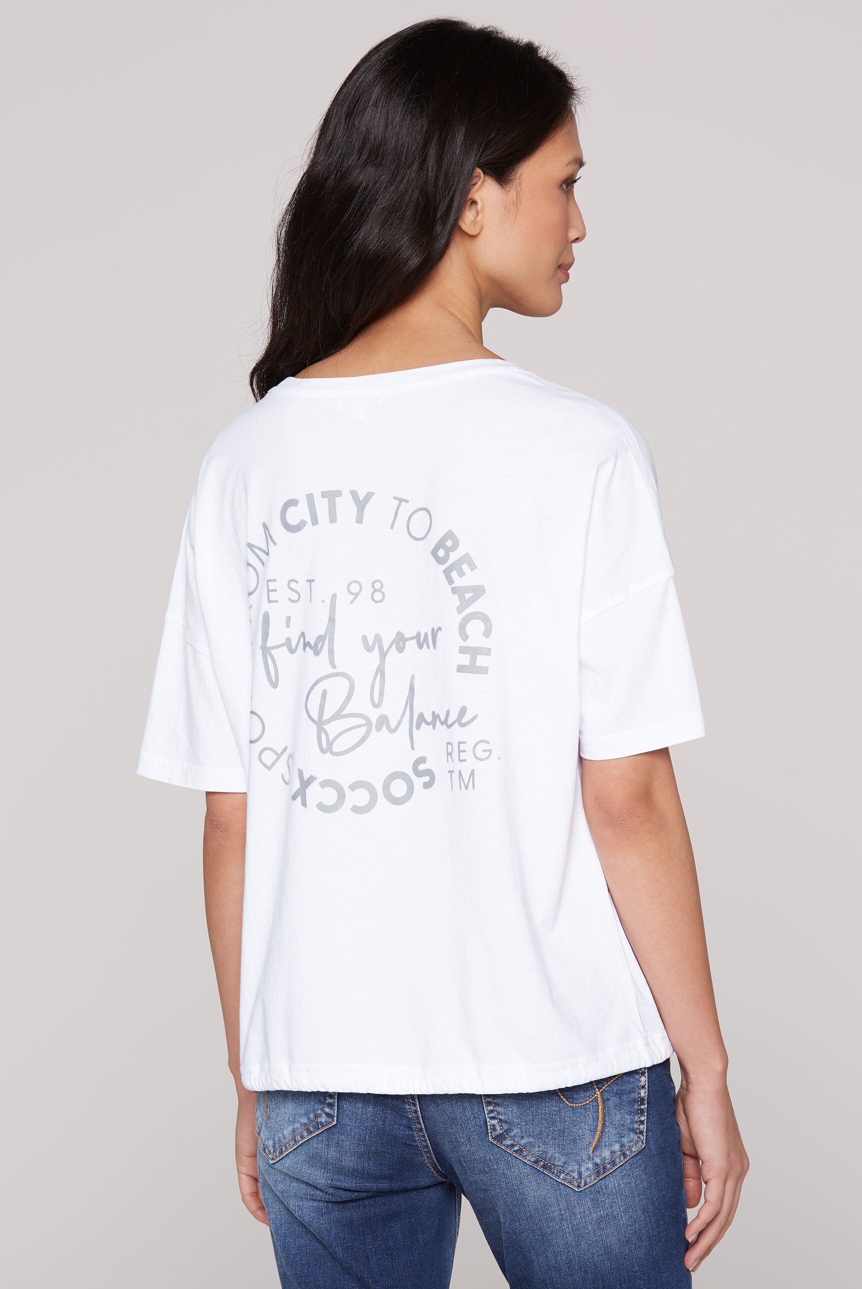 SOCCX Rundhalsshirt, aus Baumwolle
