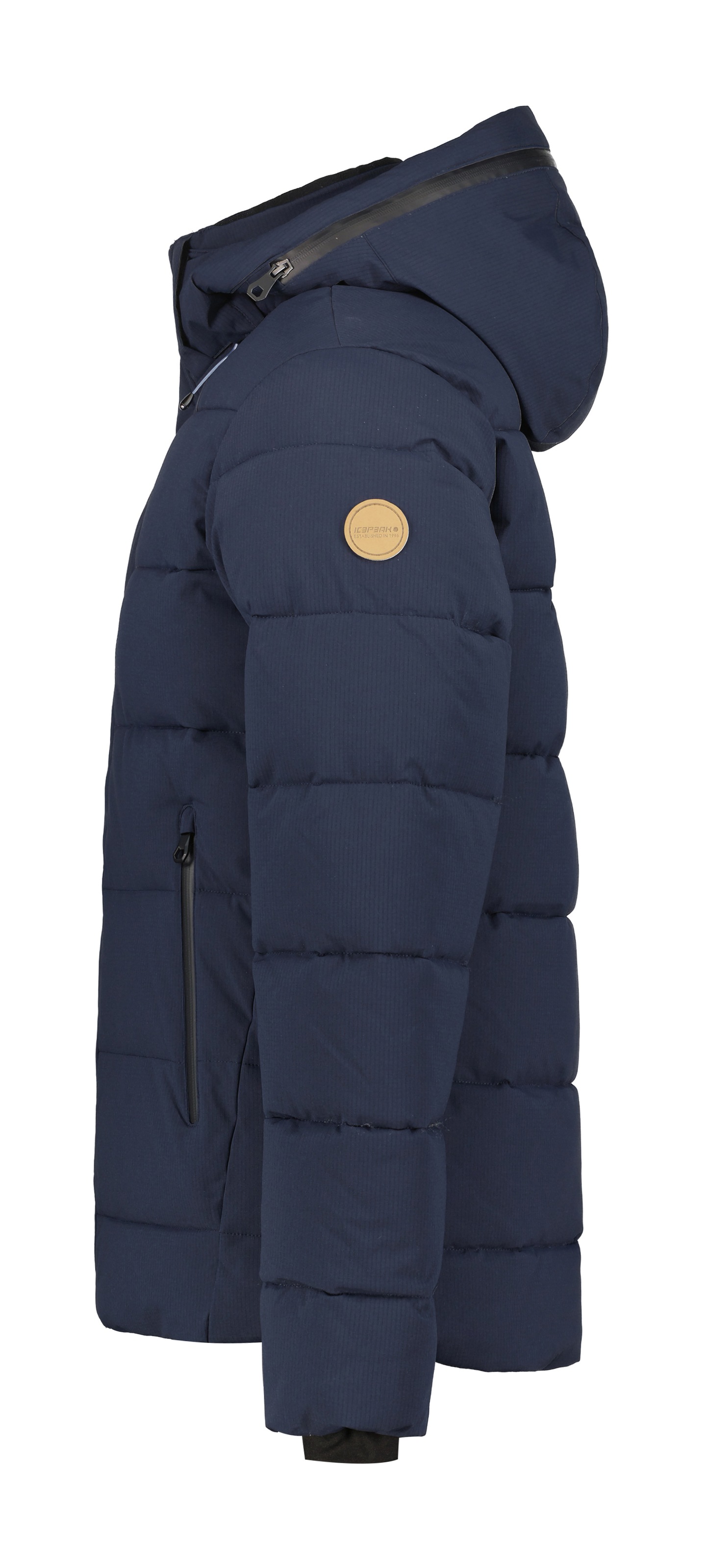 Thumbnail - Icepeak Steppjacke "BIXBY" 1 Stk. tlg. mit Kapuze mit kontrastfarbenem Markenpatch am Oberarm