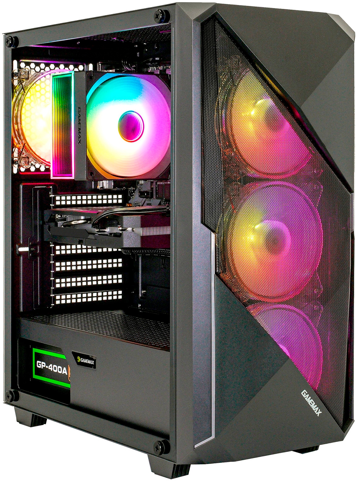 GAMEMAX Gaming-PC »Striker 8169 AMD Ryzen 5 7500F 32GB DDR5 1TB SSD RX 9070« Windows 11, DDR5 RAM