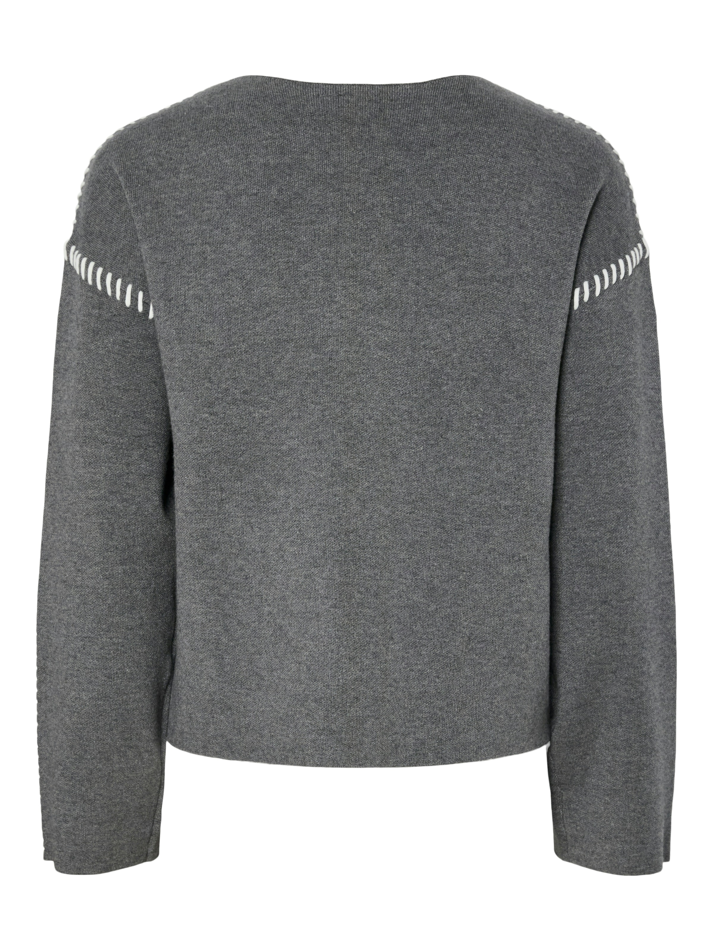 Y.A.S Strickpullover »YASSTITCHA LS KNIT PULLOVER S. NOOS«, farblich abgesetzte Nähte