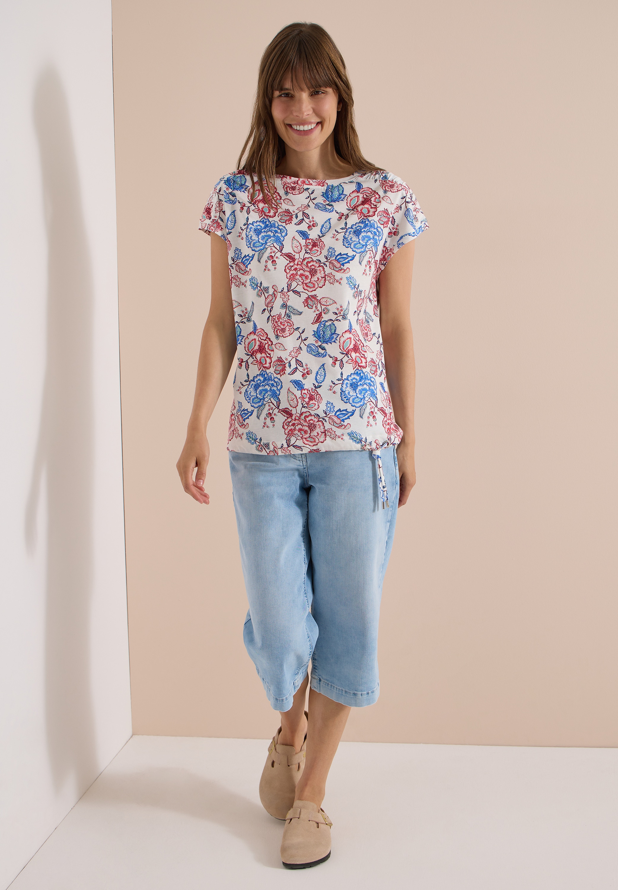 Cecil T-Shirt mit U-Boot-Ausschnitt