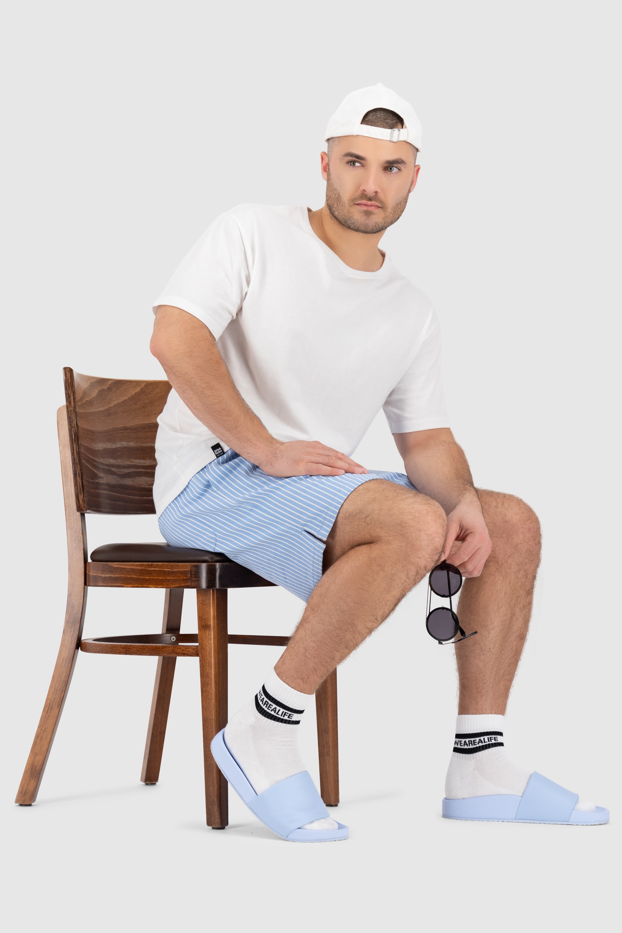 Alife & Kickin Sneakersocken »Herren 6 PACK - EnnyAK«, (Spar-Set), Sneakersocken knöchelhoch mit Streifen, aus Baumwolle mit weichem Bund