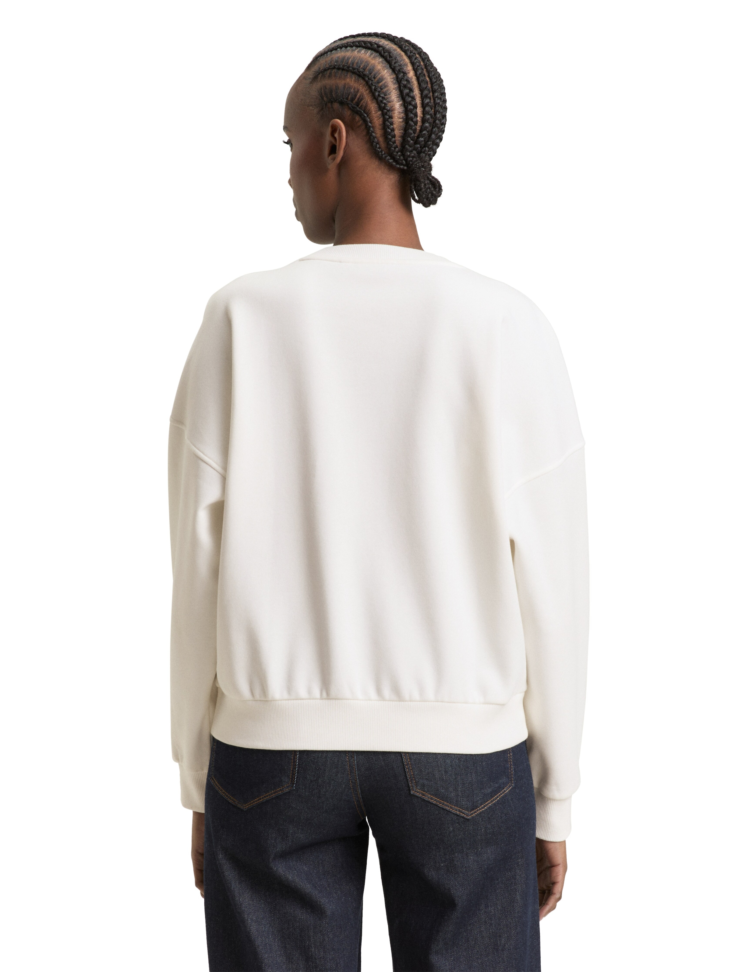 TOM TAILOR Denim Sweatshirt , Rundhals, bequeme Passform, bedruckt
