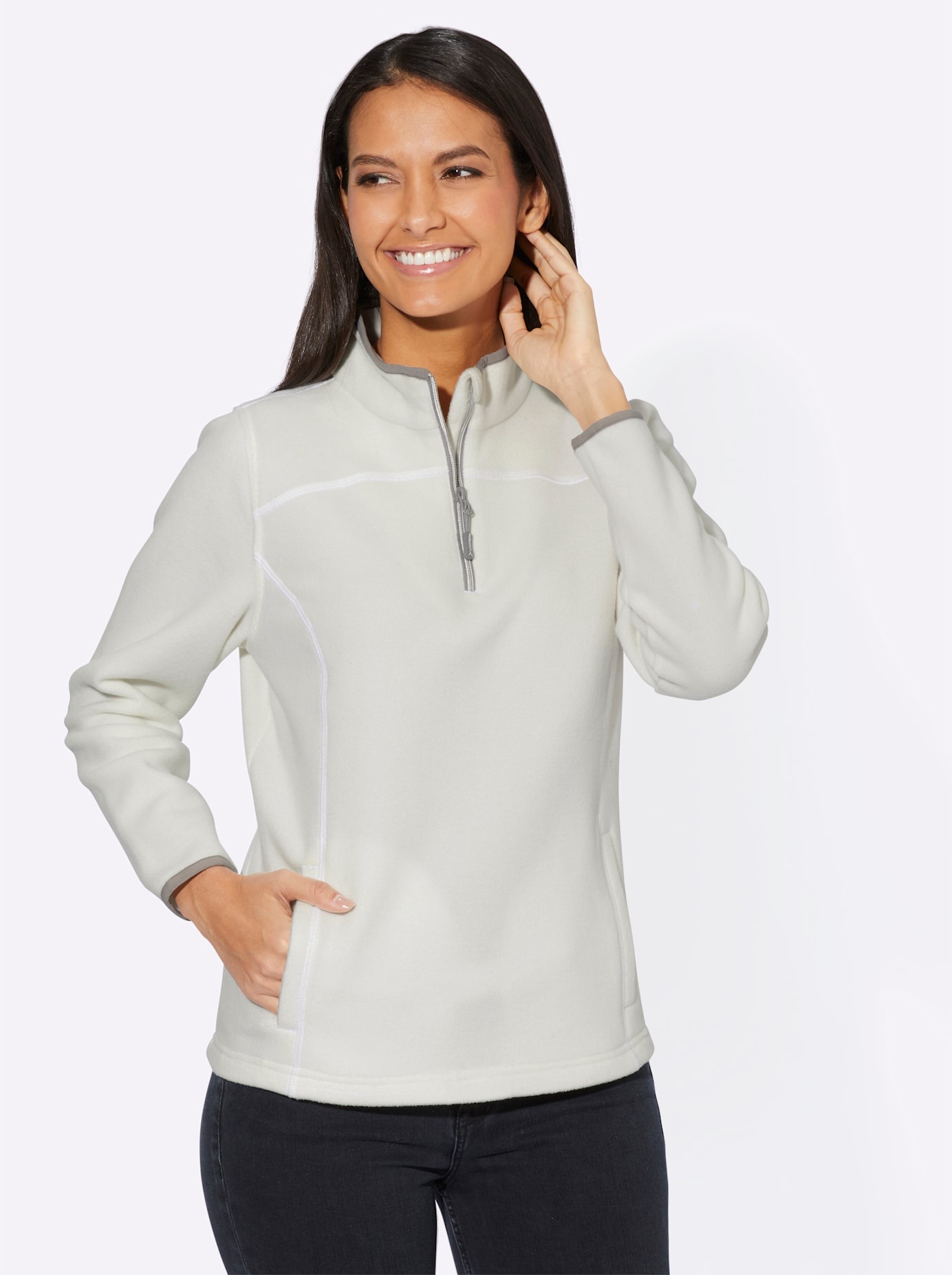 Casual Looks Fleeceshirt "Fleece-Shirt" 1 Stk. günstig online kaufen