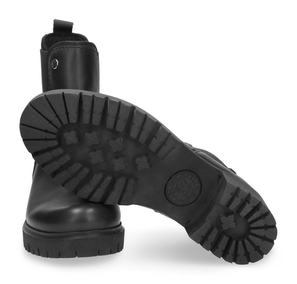 Panama Jack Chelseaboots »Pia«, Stiefelette, Schlupfschuh, Blockabsatz, mit Profilsohle