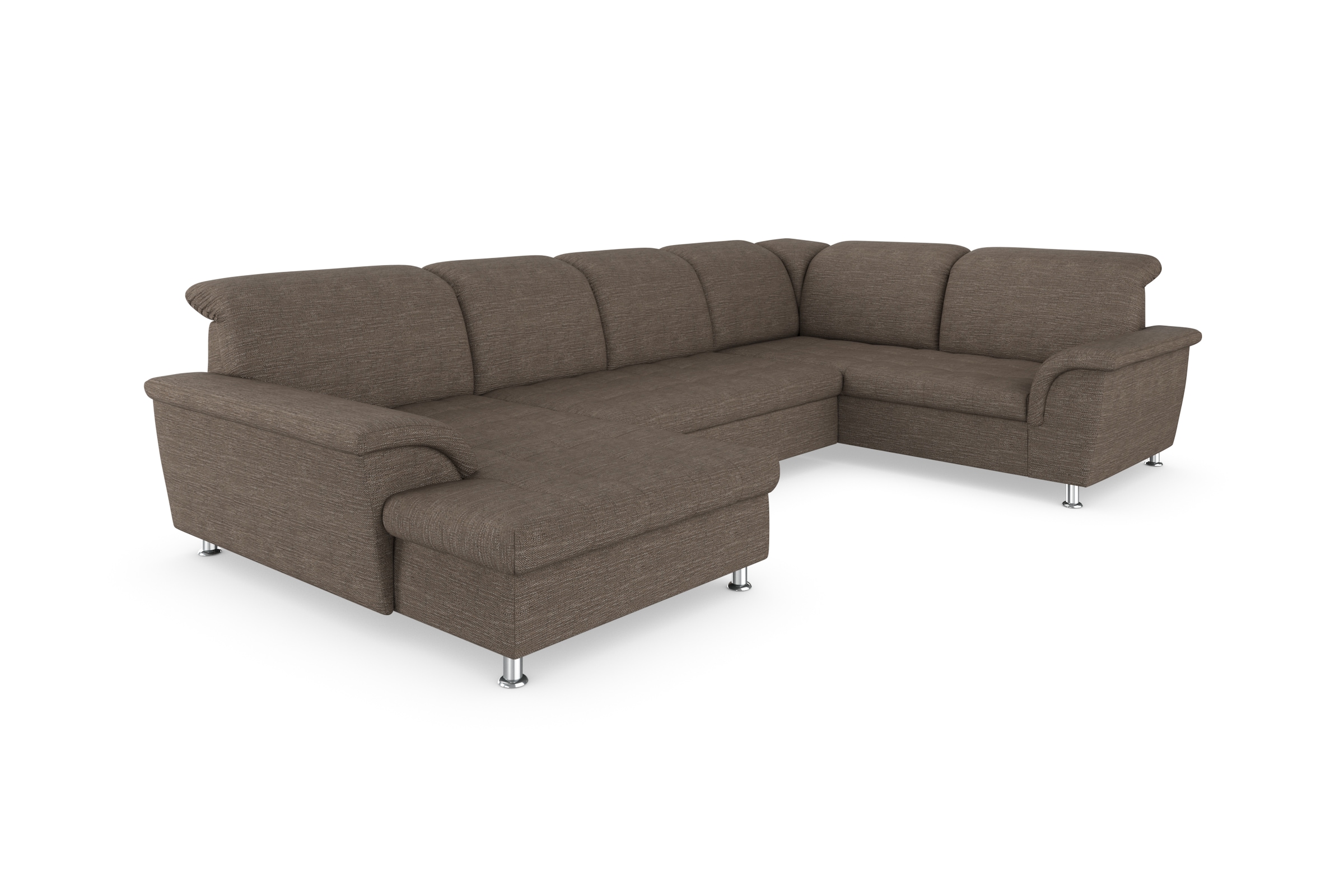 DOMO collection Wohnlandschaft »Franzi«, im XXL-Format, wahlweise mit Bettfunktion, Bettkasten