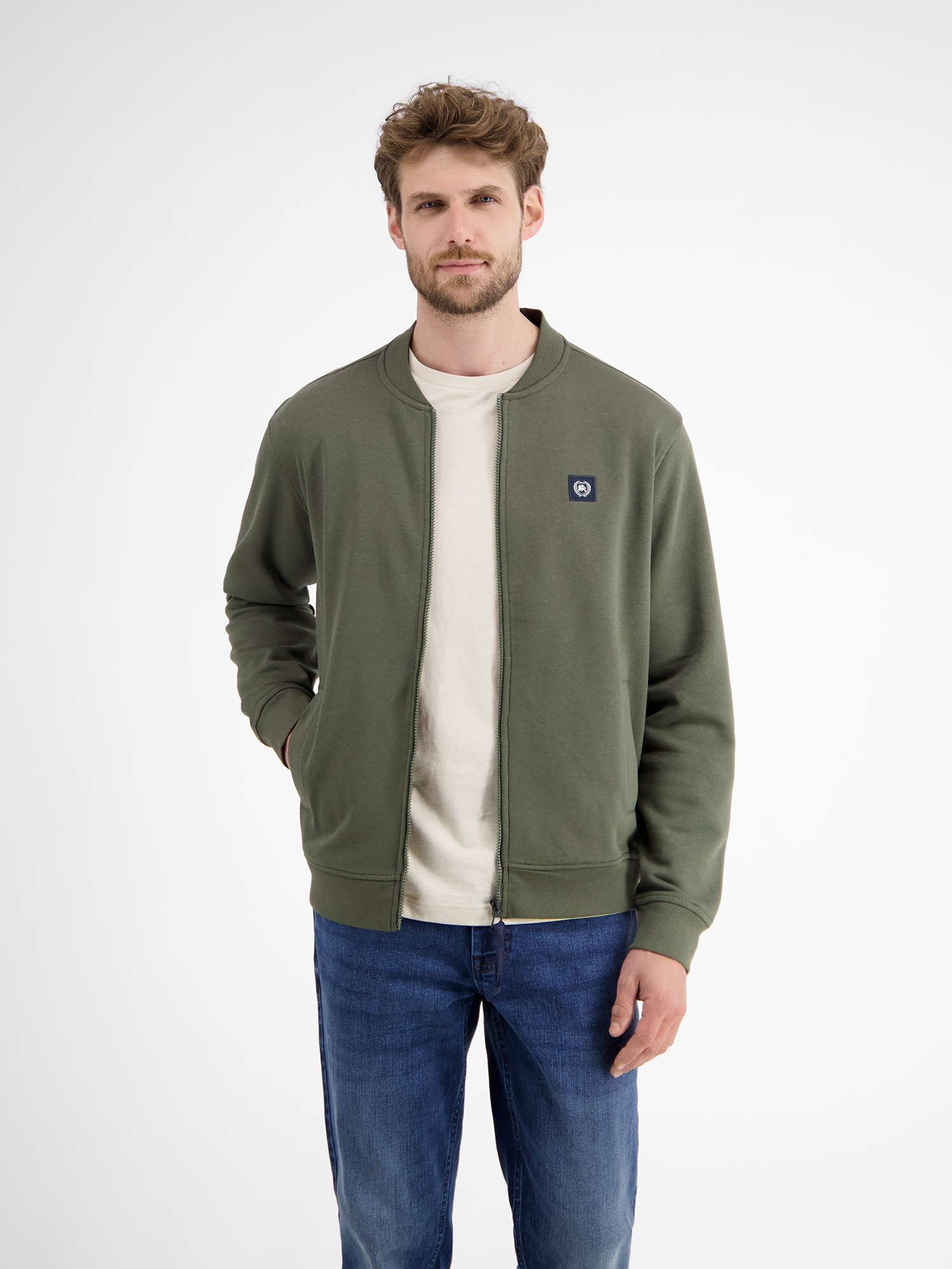 LERROS 1100000002199 "College-Sweatjacke für Herren"