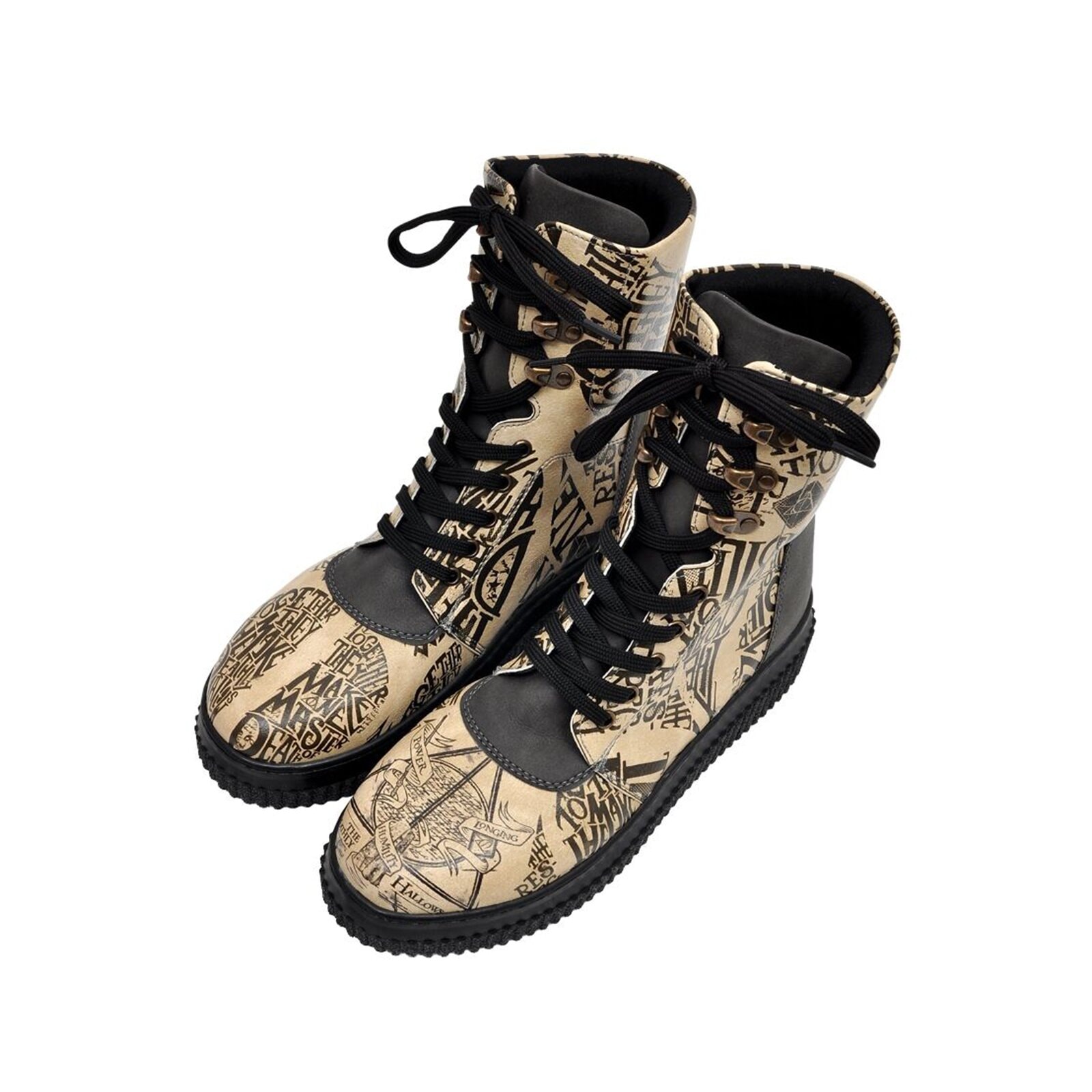 DOGO "Future High Top Boots Deathly Hallows Harry Potter Damen" Handgefertigt