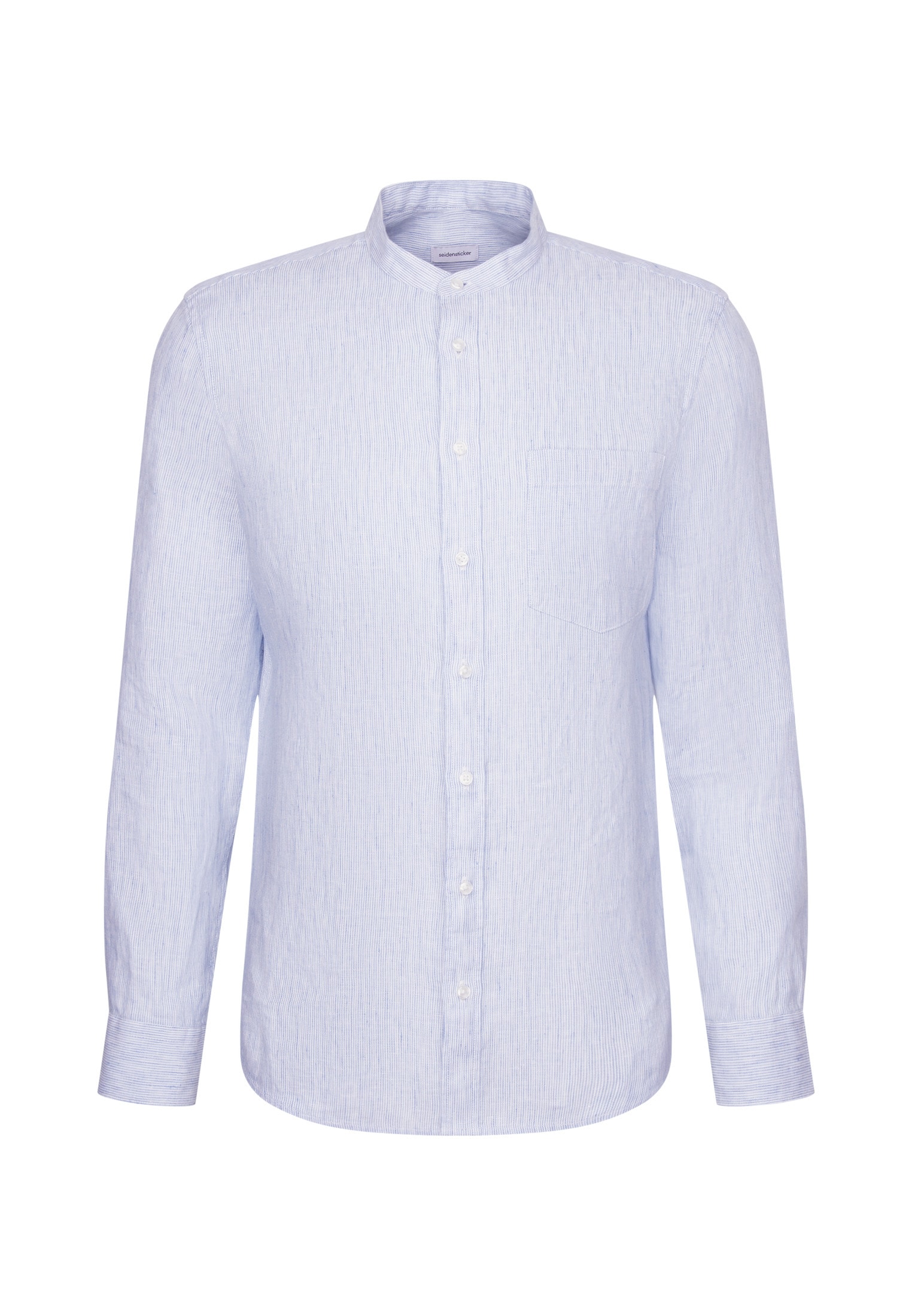 seidensticker Leinenhemd »Schwarze Rose« Slim 1/1 Stehkragen Gestreift