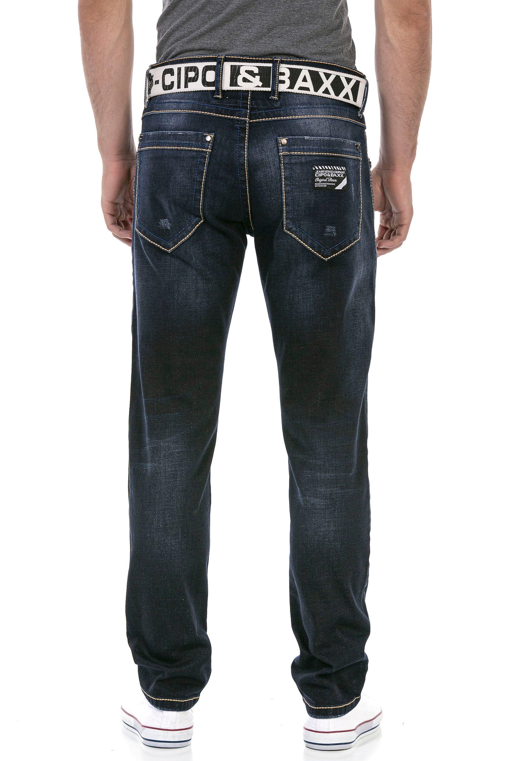 Cipo & Baxx Regular-fit-Jeans, mit markanter Waschung