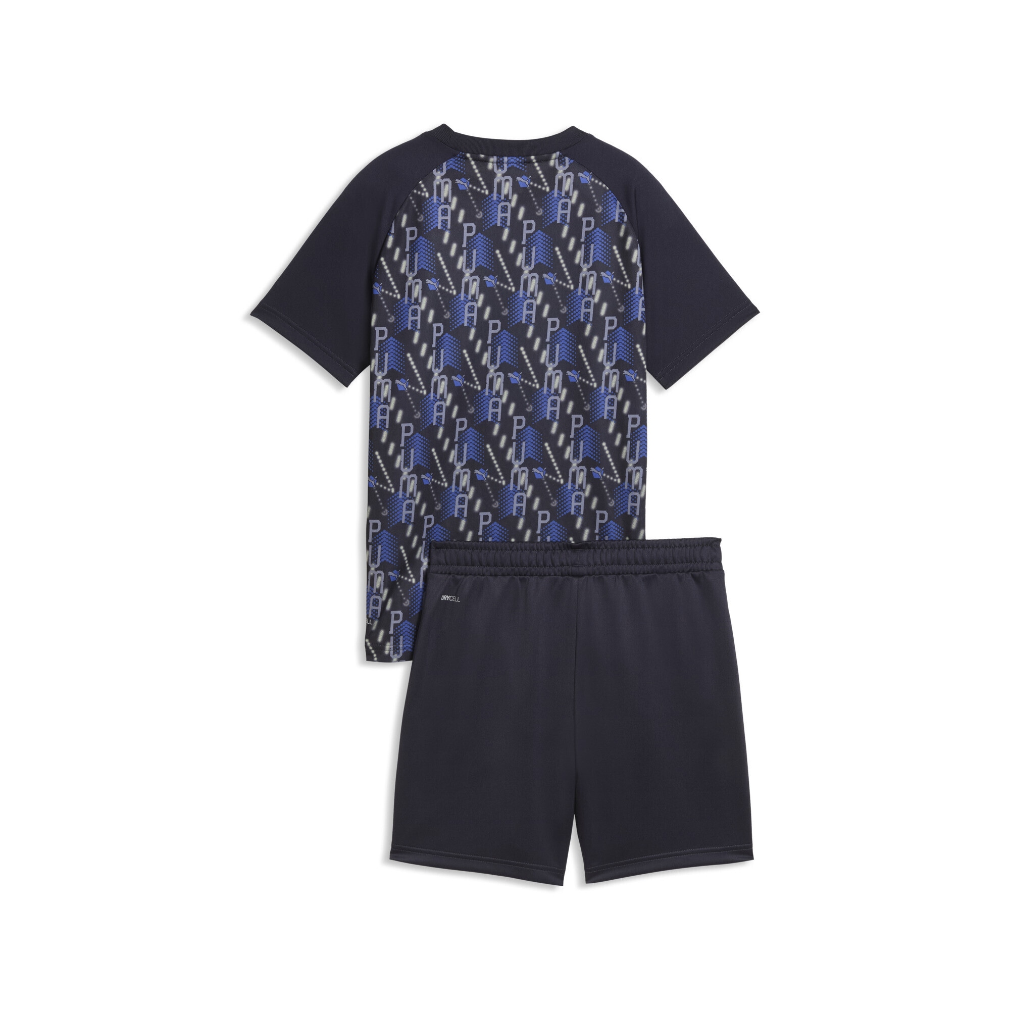 PUMA Jogginganzug »TRAIN ALL DAY Essentials Bedrucktes T-Shirt und Shorts im Set«