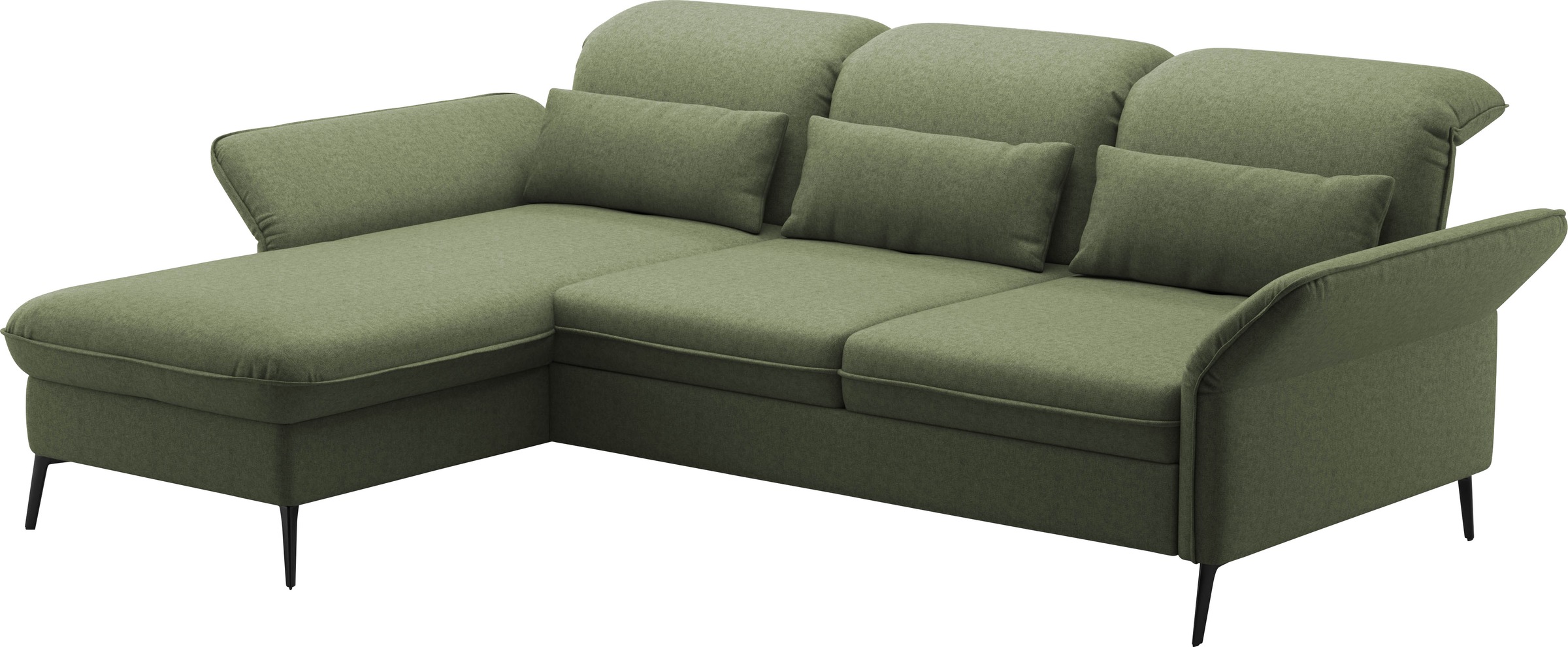 sit&more Ecksofa »Emely, inkl. Sitztiefenverstellung«, wahlweise mit Bettfunktion,Bettkasten,Kopf- & Armteilverstellung