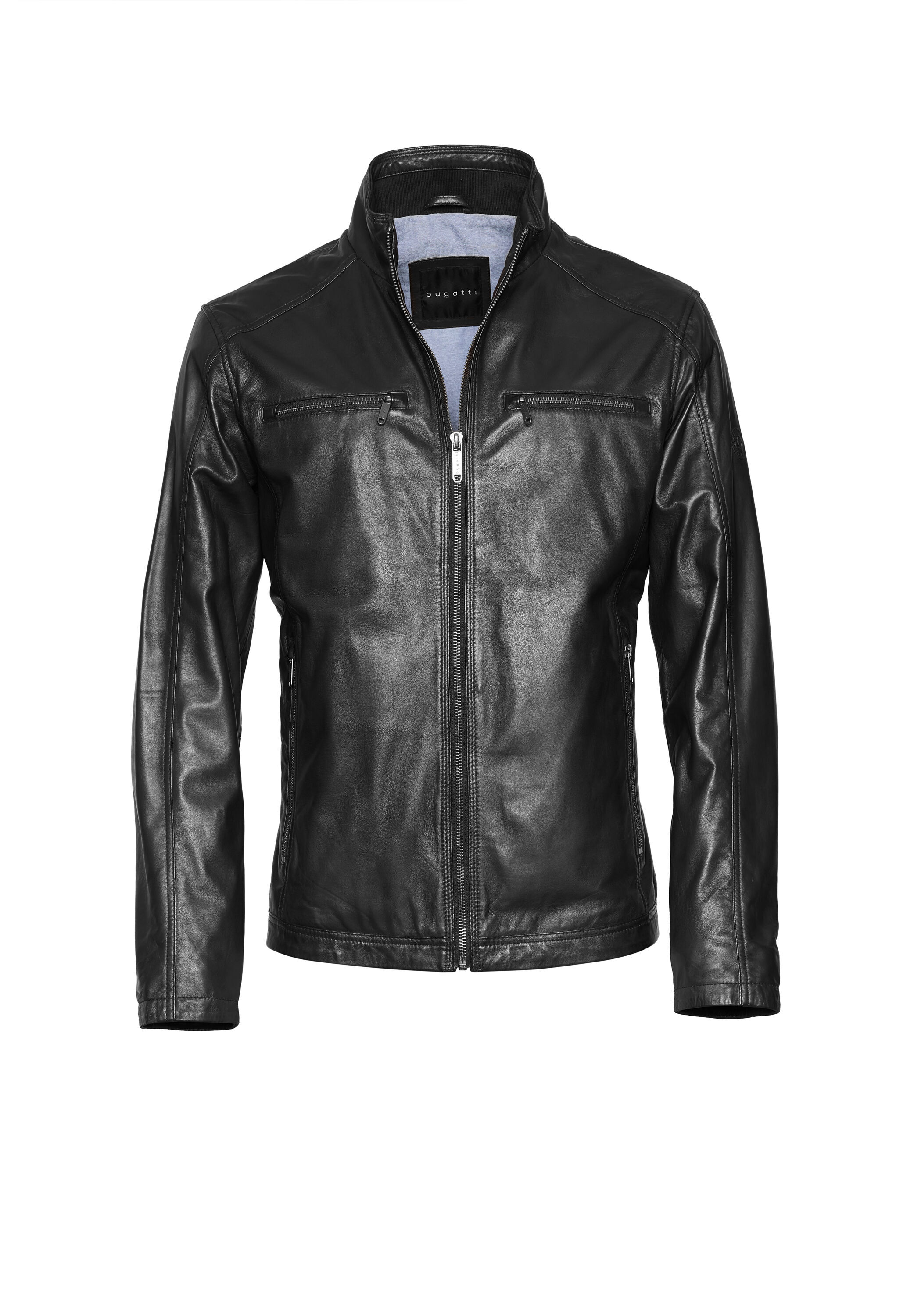 bugatti Lederjacke "BUTOTO" ohne Kapuze in Regular Fit