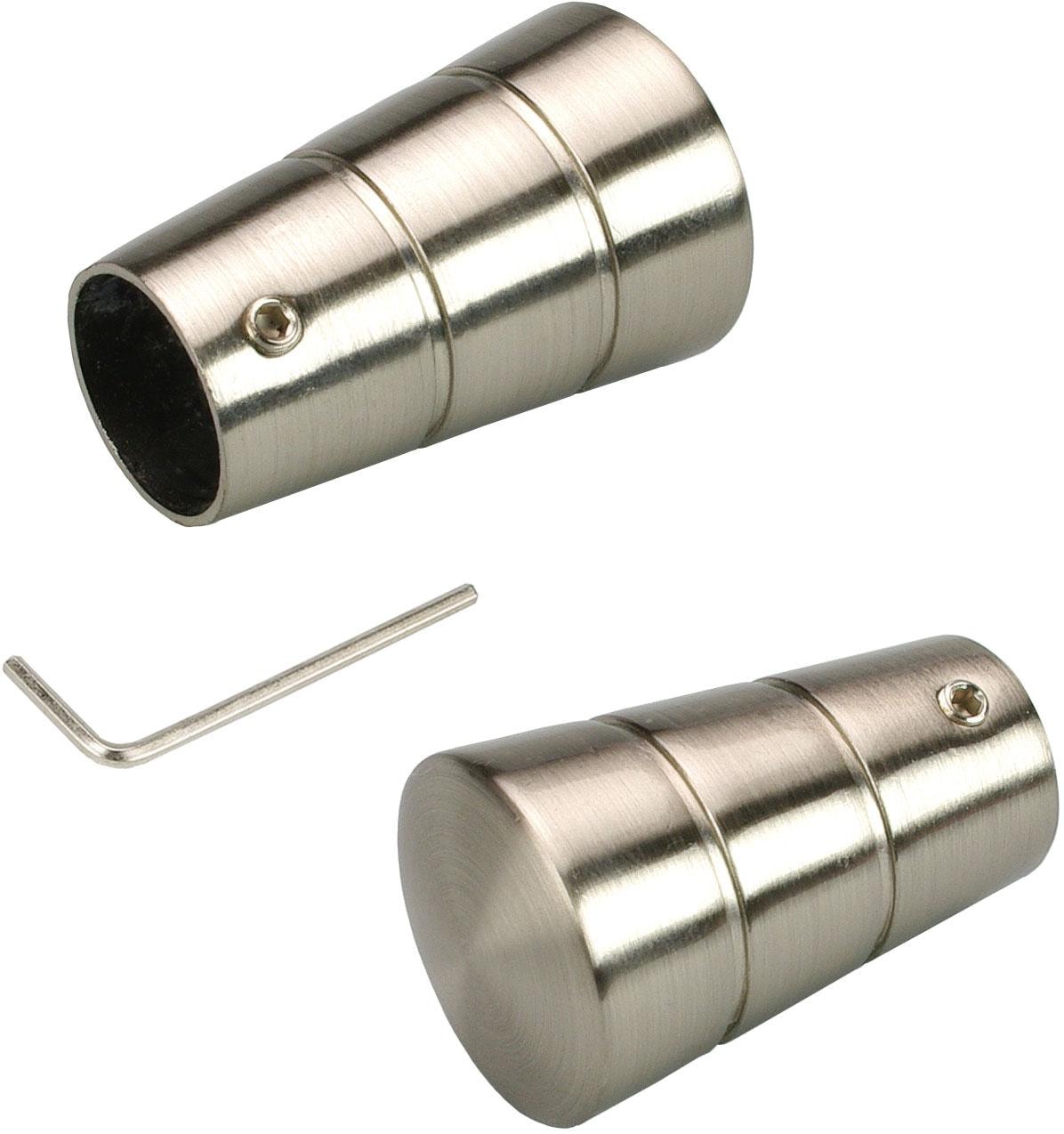 Liedeco Gardinenstangen-Endstück "Concav" für Gardinenstangen Ø 16 mm günstig online kaufen