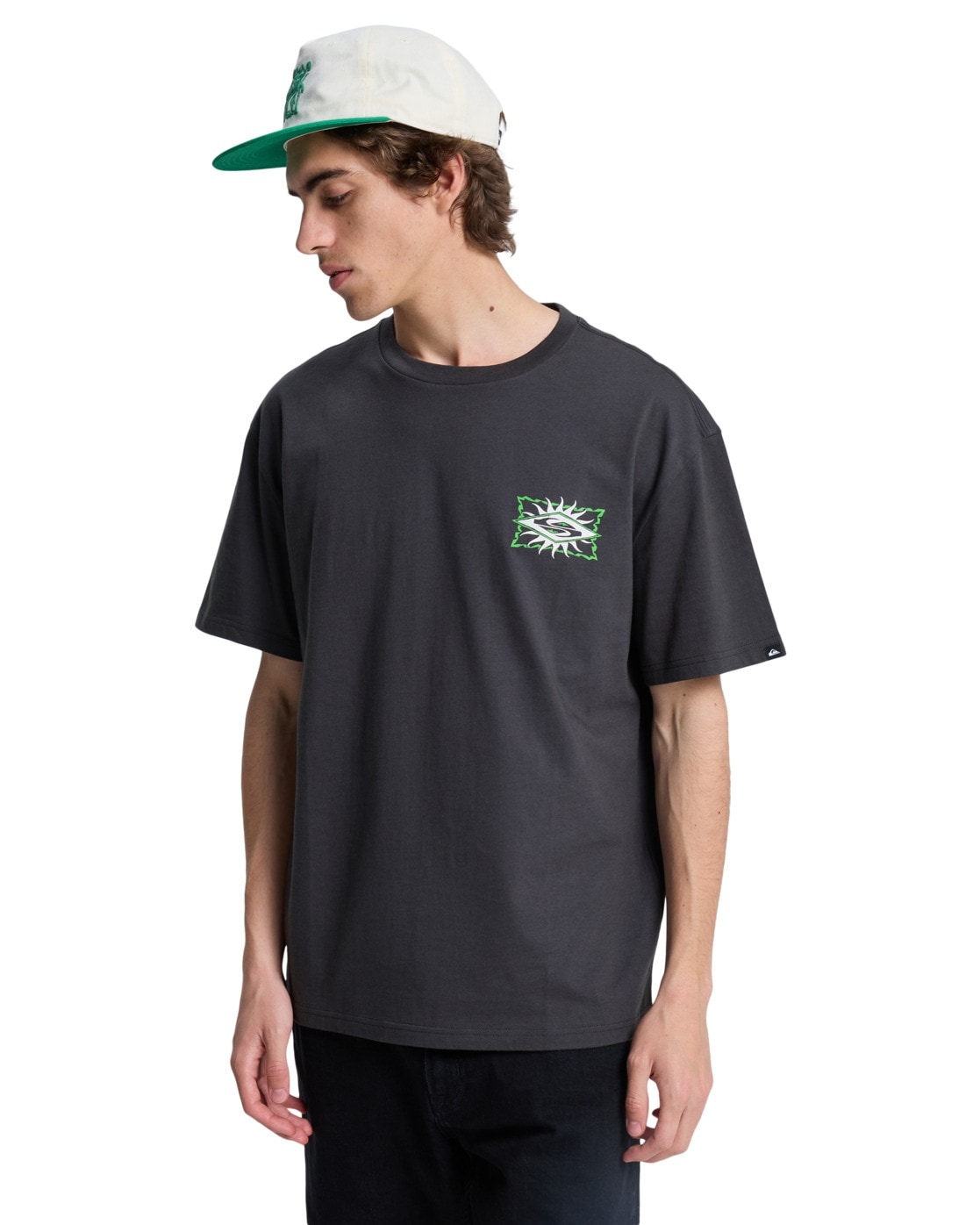 QUIKSILVER Herren T-Shirt "EV Starfish Stamp", grau, Gr. XXL, Obermaterial: 70% Baumwolle, 30% Baumwolle., Shirts