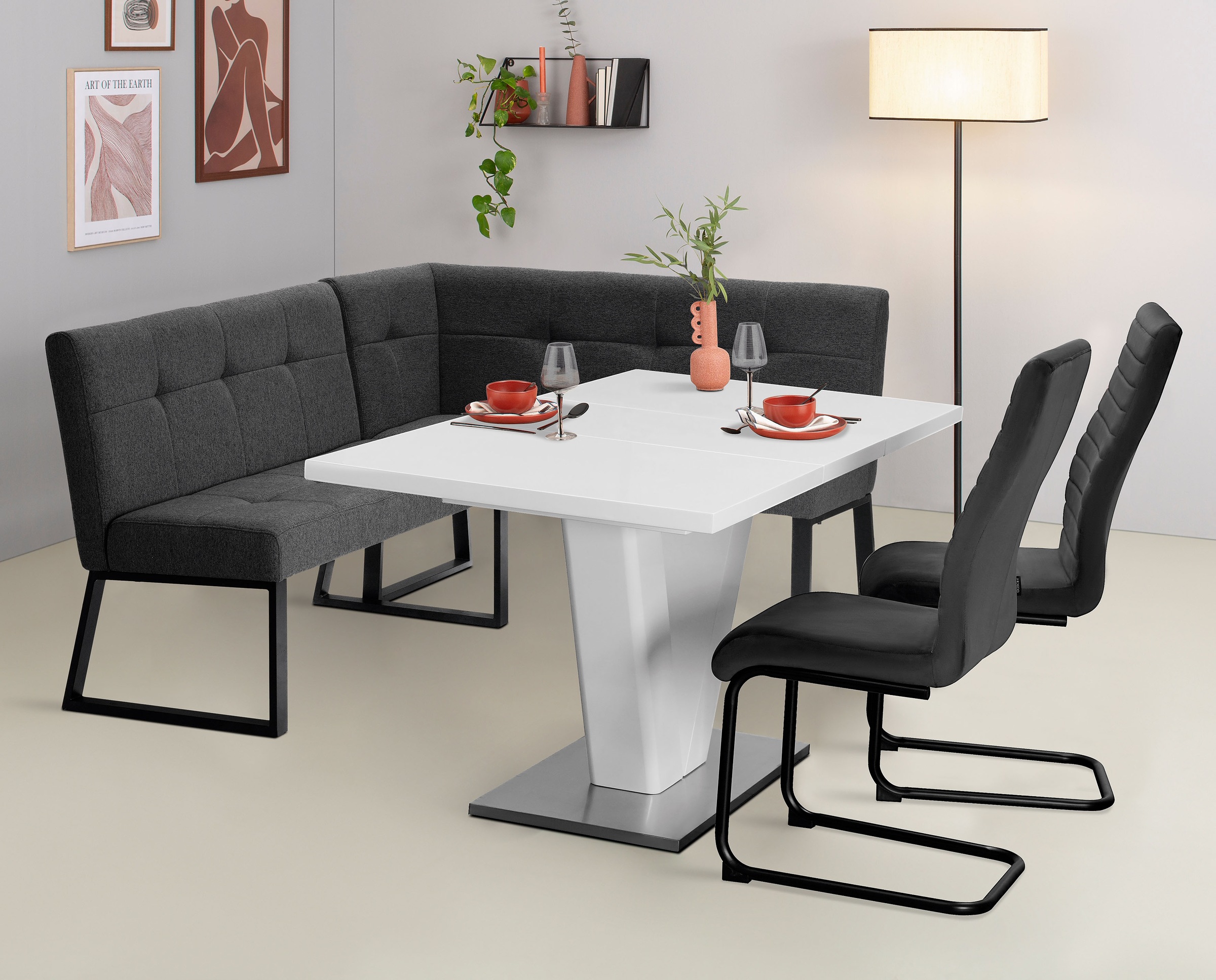 OTTO home Eckbank "Geranie, Sitz -und Rücken gepolstert, Knopfheftung" zwei günstig online kaufen