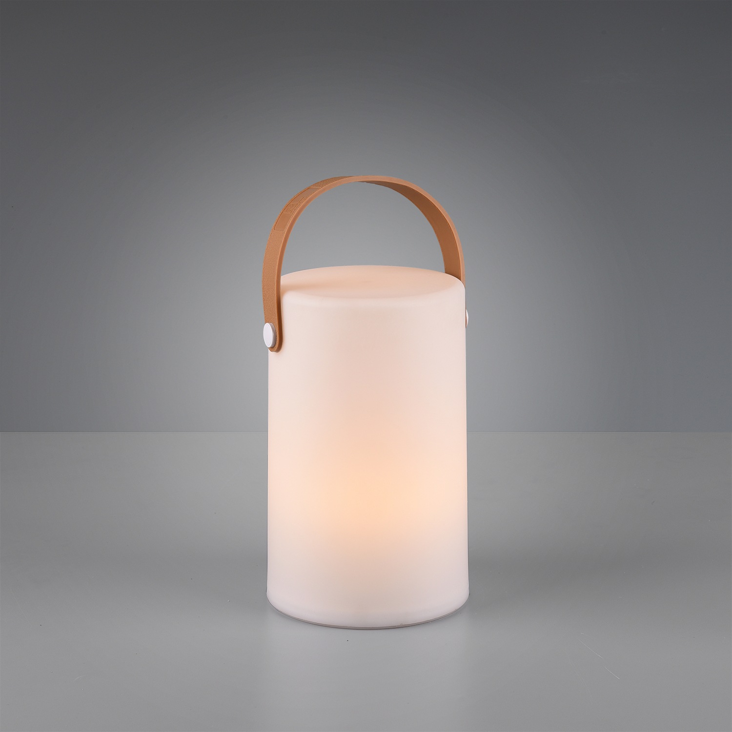 LED Außen-Tischleuchte, H:20,5cm Ø:13cm, weiß, REALITY LEUCHTEN, Leuchten, "Aruba", für Innen- und Aussenbereich, RGB-Farbwechsel, IP44, Gartenleuchte