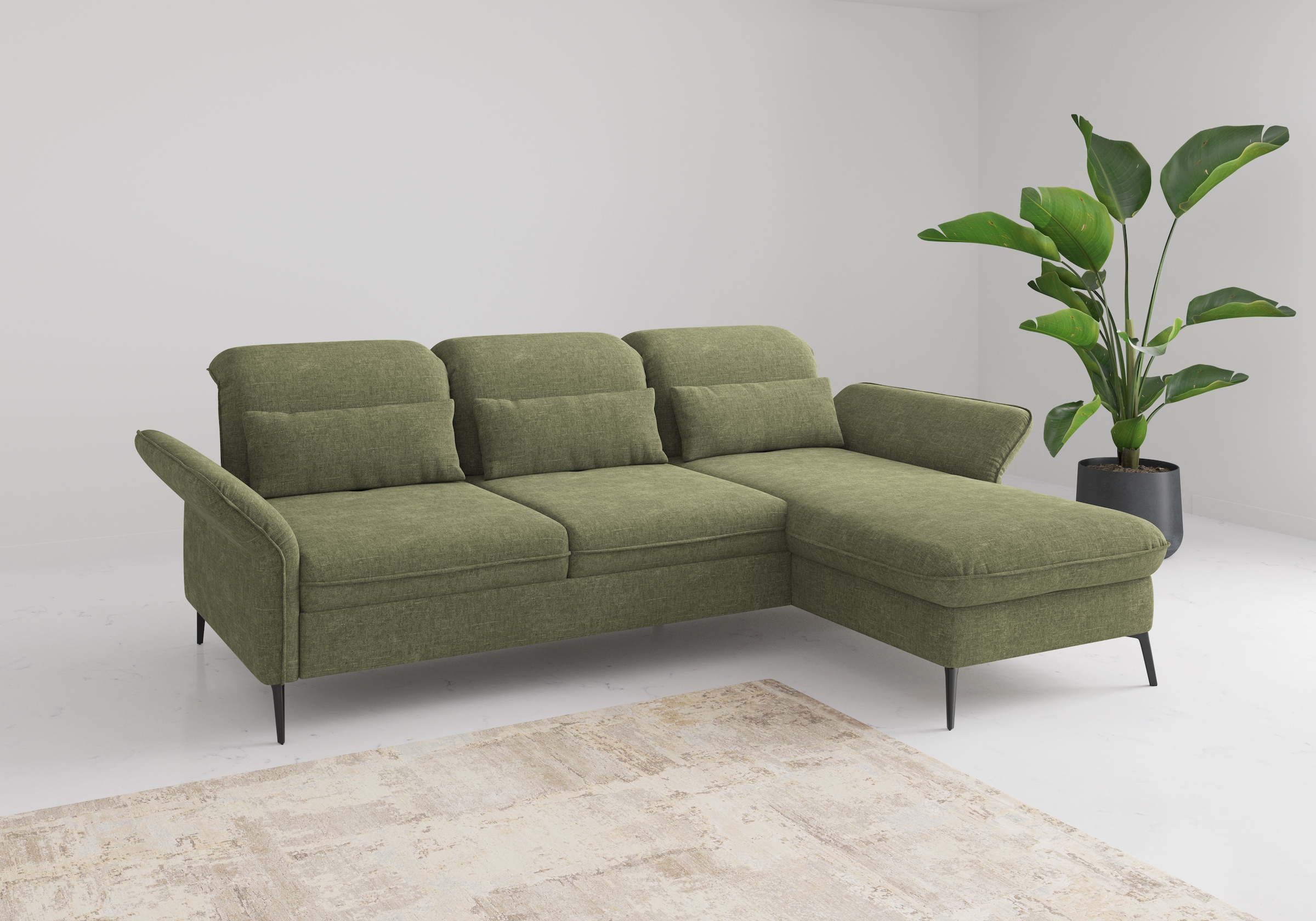 sit&more Ecksofa "Emely", mit Sitztiefenverstellung optional mit Bettfunkti günstig online kaufen