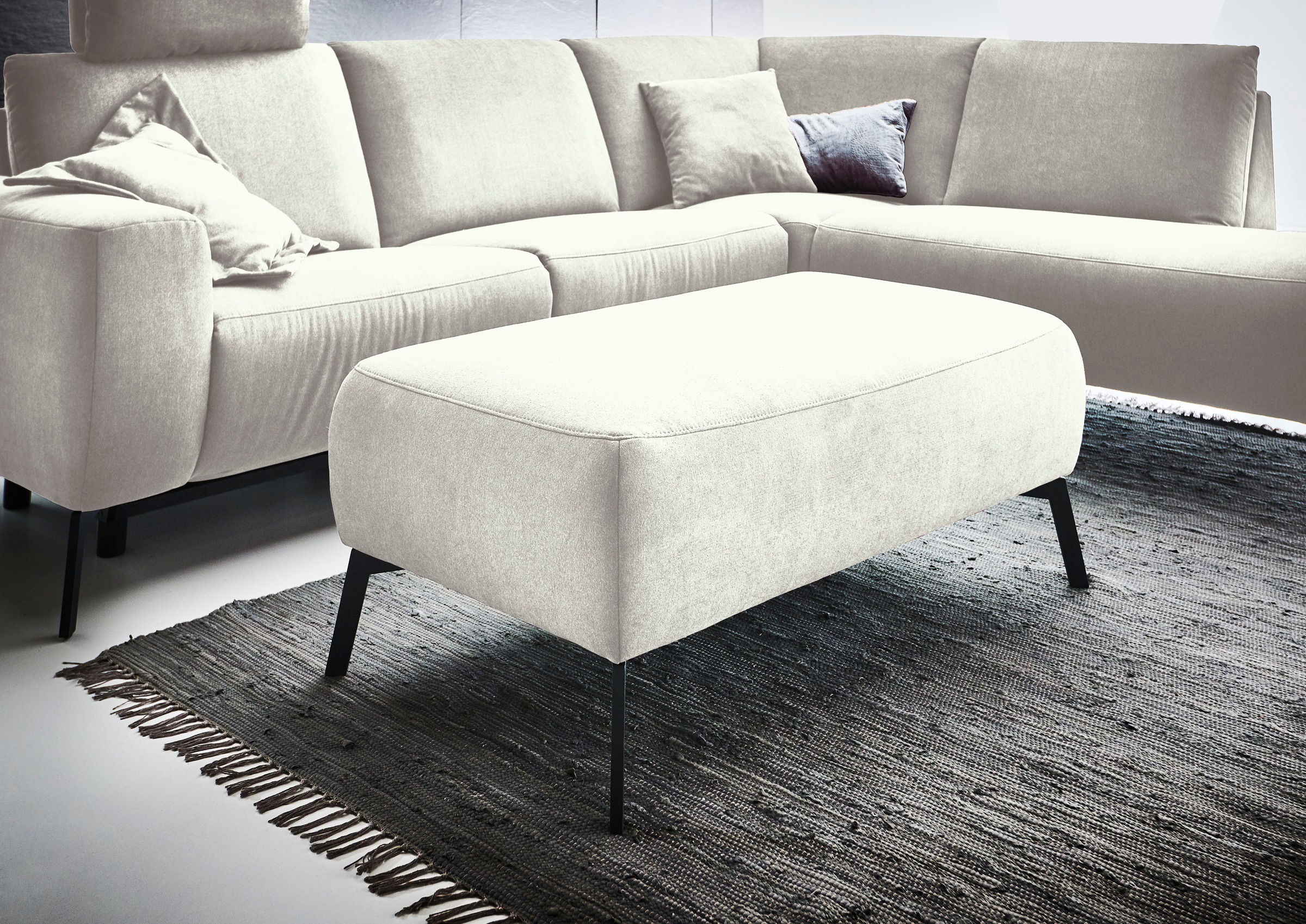 Home affaire Polsterhocker "Bellini" passend zur Serie "Bellini", Easy Care günstig online kaufen