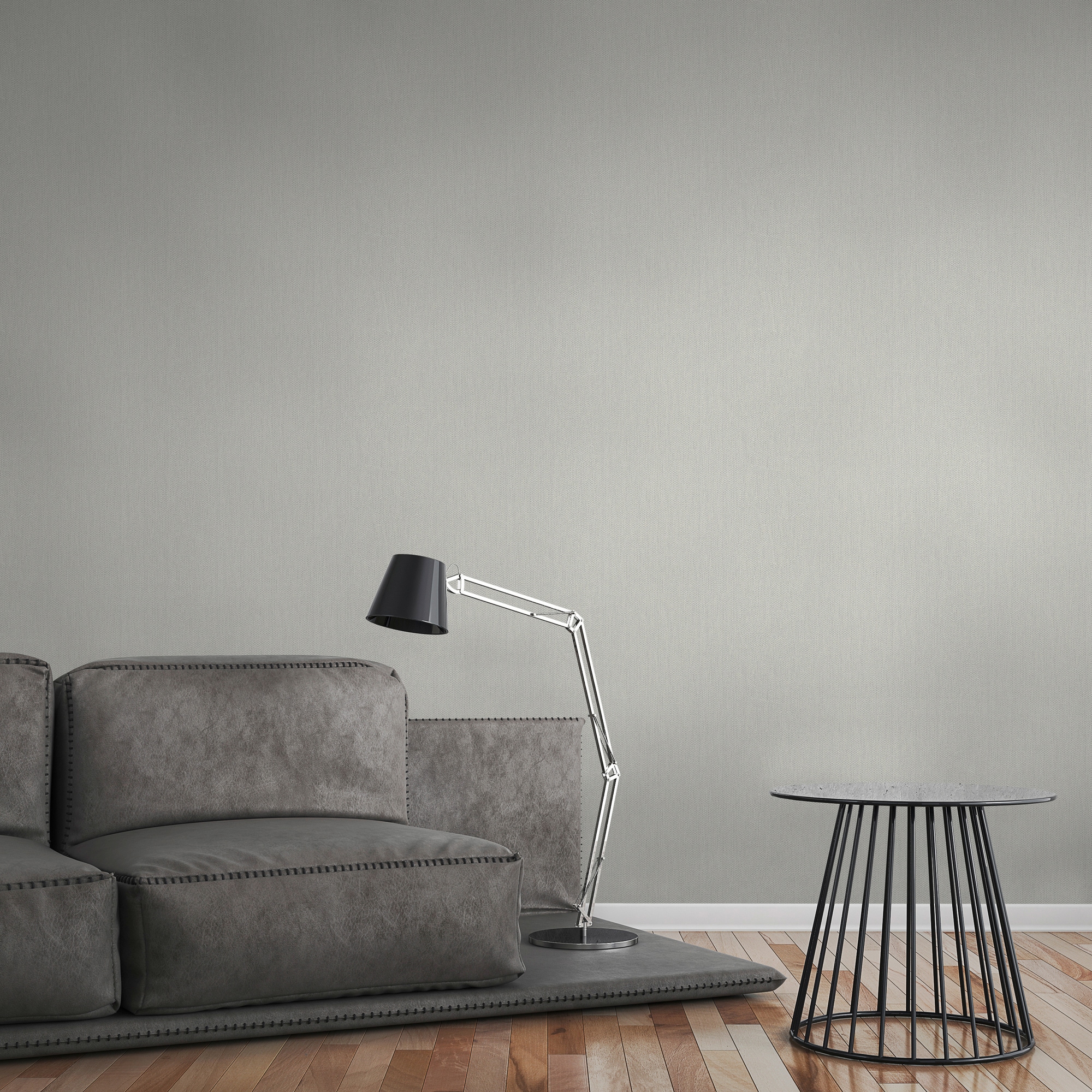 A.S. Création Vliestapete »Black and White« einfarbig | uni | unifarben strukturiert Tapete einfarbig Tapeten Wohnzimmer Schlafzimmer Küche Flur Design