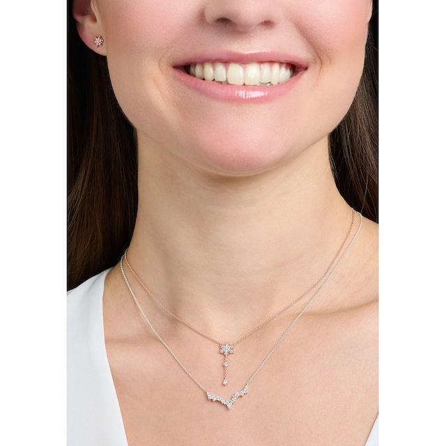 THOMAS SABO Kette mit Anhänger »Eiskristalle, KE2172-051-14-L45V«, mit  Zirkonia (synth.) online kaufen | BAUR