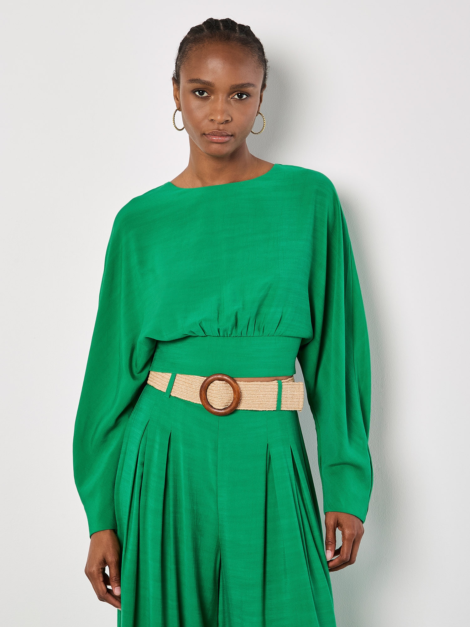 Apricot Langarmshirt »Crop Batwing Top«