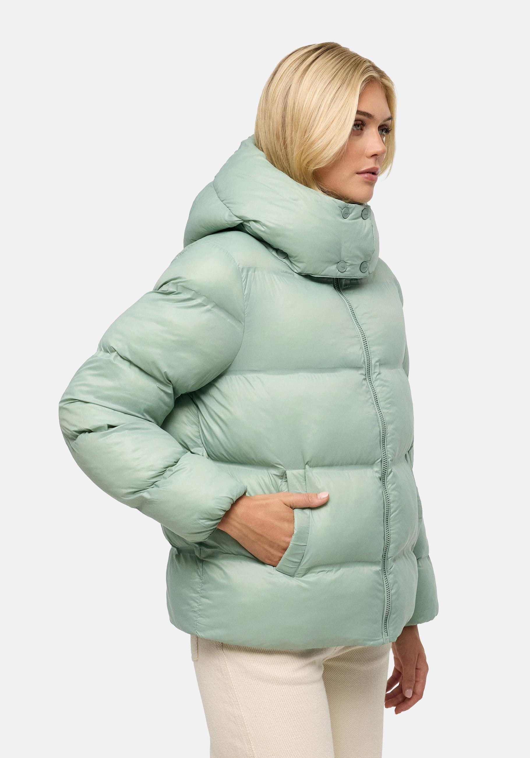 Navahoo Steppjacke "Snow-Frame 14" mit Kapuze Damen Winterjacke mit abnehmbarer Kapuze