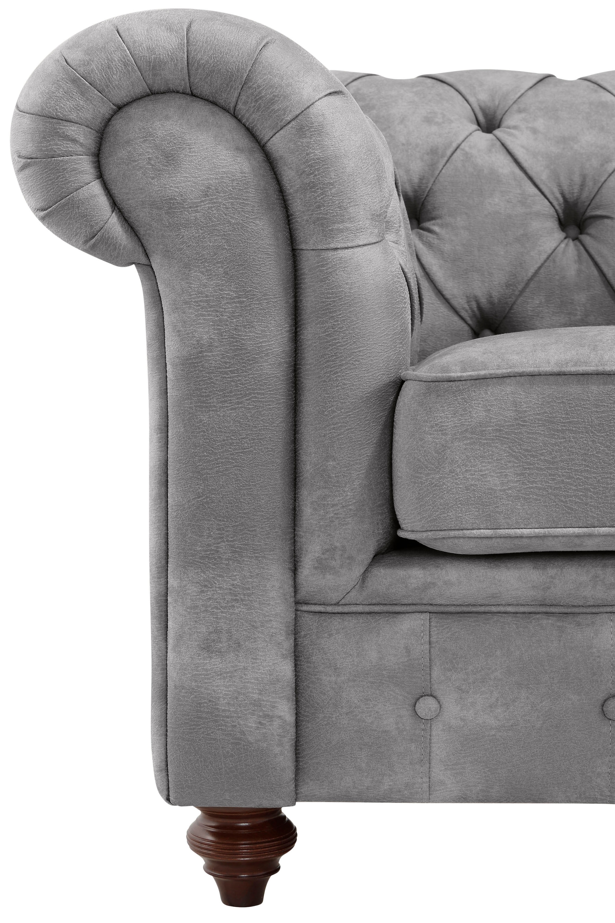 Home affaire Chesterfield-Sofa »Chesterfield Ecksofa, auch in Leder L-Form«, hochwertige Knopfheftung, langer Schenkel links oder rechts wählbar